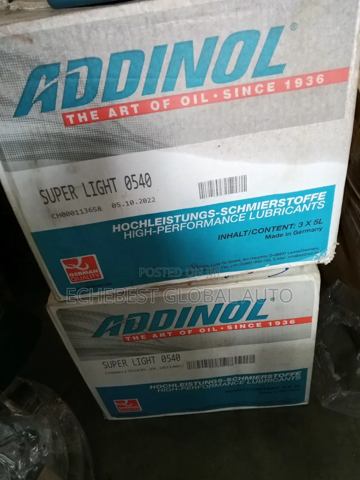ADDINOL Engine Oil.5L. 5w 40.High Sap Fuel .Made in Germany. BRAND NEW
