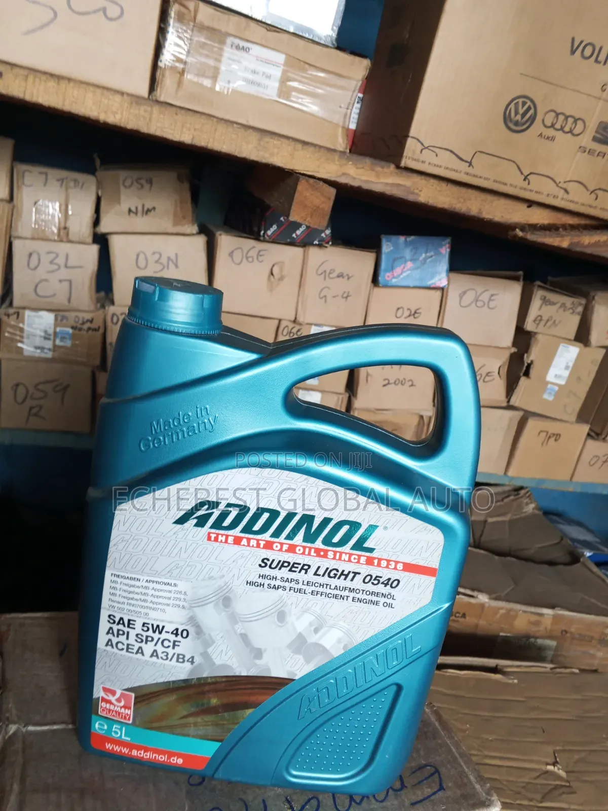ADDINOL Engine Oil.5L. 5w 40.High Sap Fuel .Made in Germany. BRAND NEW