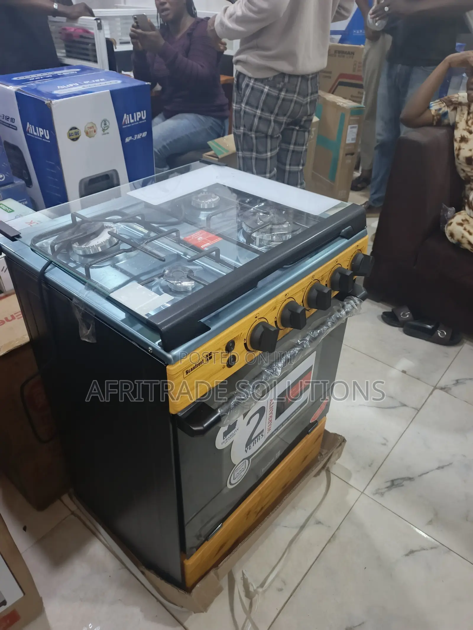 Scanfrost 60x60 4 Burner Gas Cooker – Elegant Design