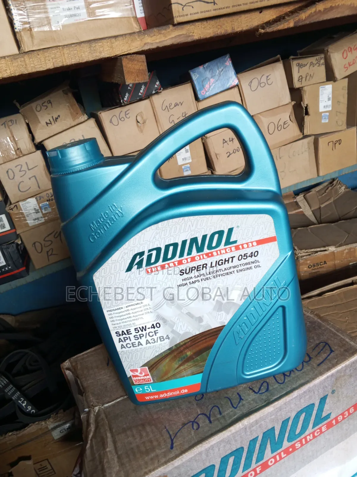 ADDINOL Engine Oil.5L. 5w 40.High Sap Fuel .Made in Germany. BRAND NEW