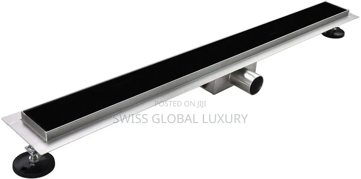 Quality 60cm Side Outlet Glass Design Floor Drain