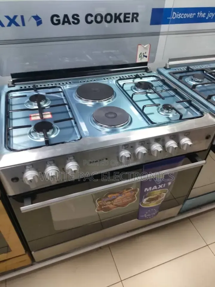 New Maxi Standing Cooker 6 Burners ( 4 by 2 ) Automatic With Oven