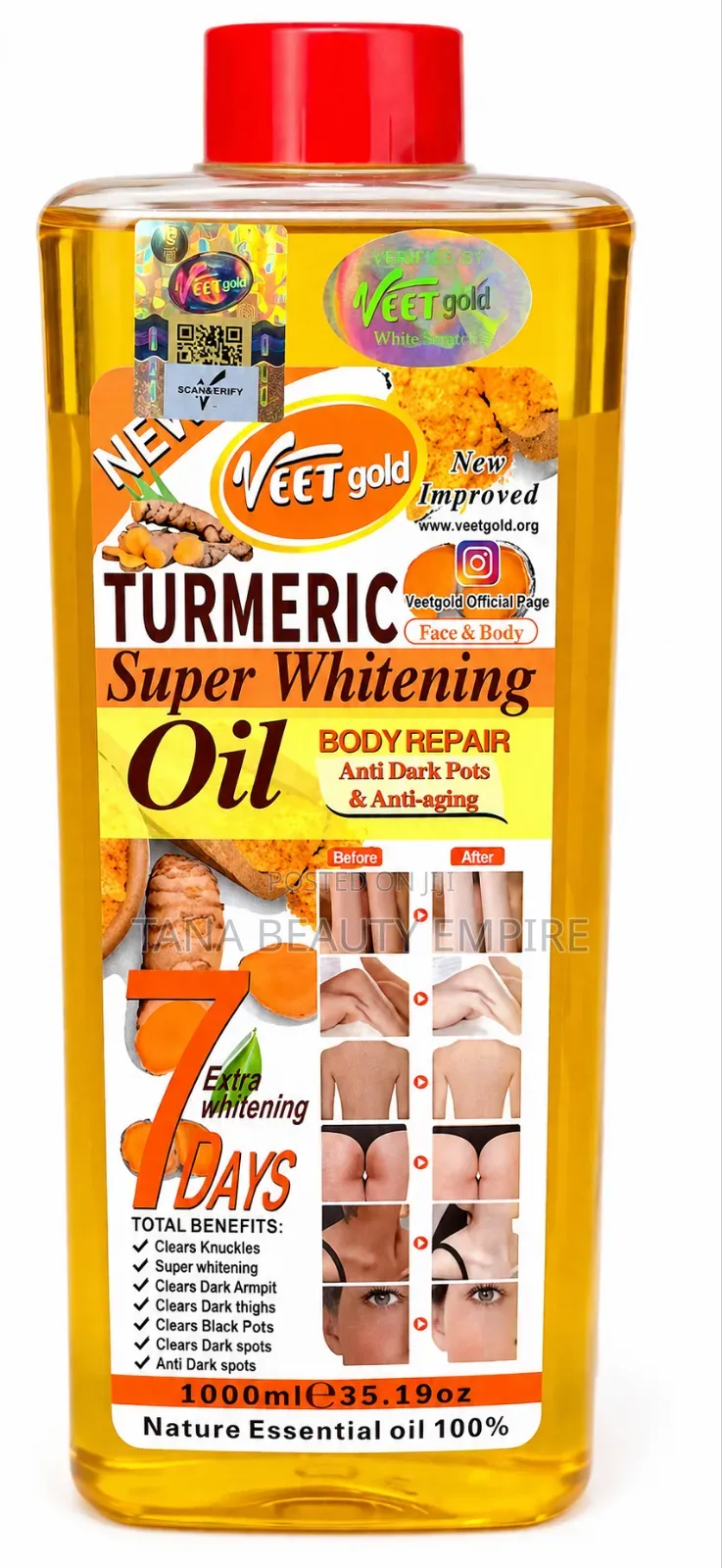 Tumeric Super Whitening Oil