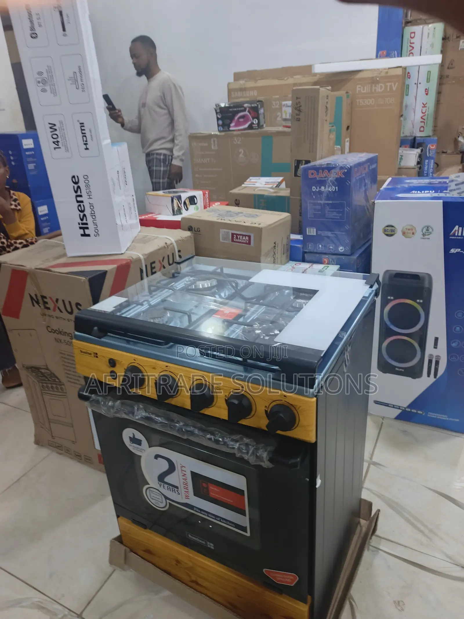 Scanfrost 60x60 4 Burner Gas Cooker – Smooth Cooking Experience