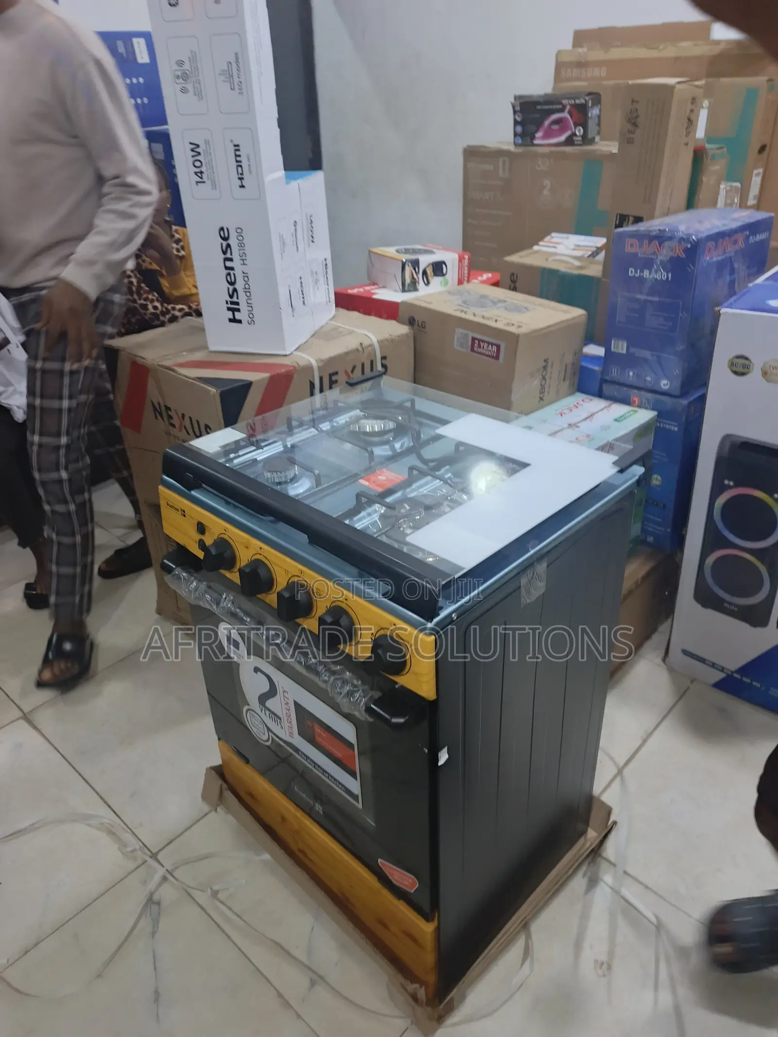 Scanfrost 60x60 Gas Cooker – Heavy Duty 4 Burners