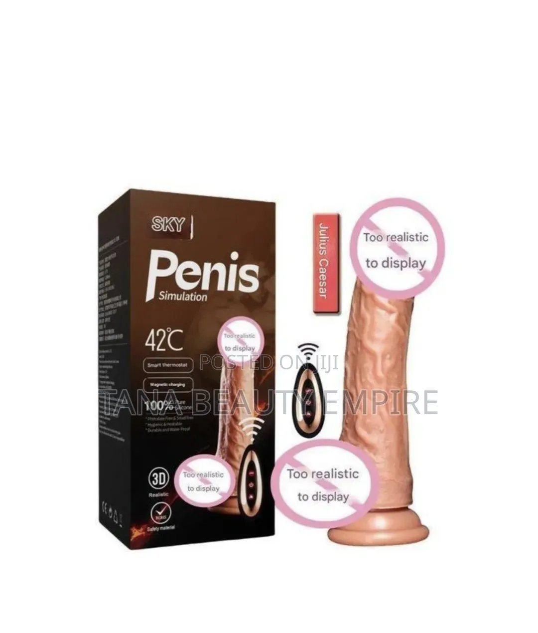 Rechargeable Romote Controlled Big Dildo Orgasm Vibrator