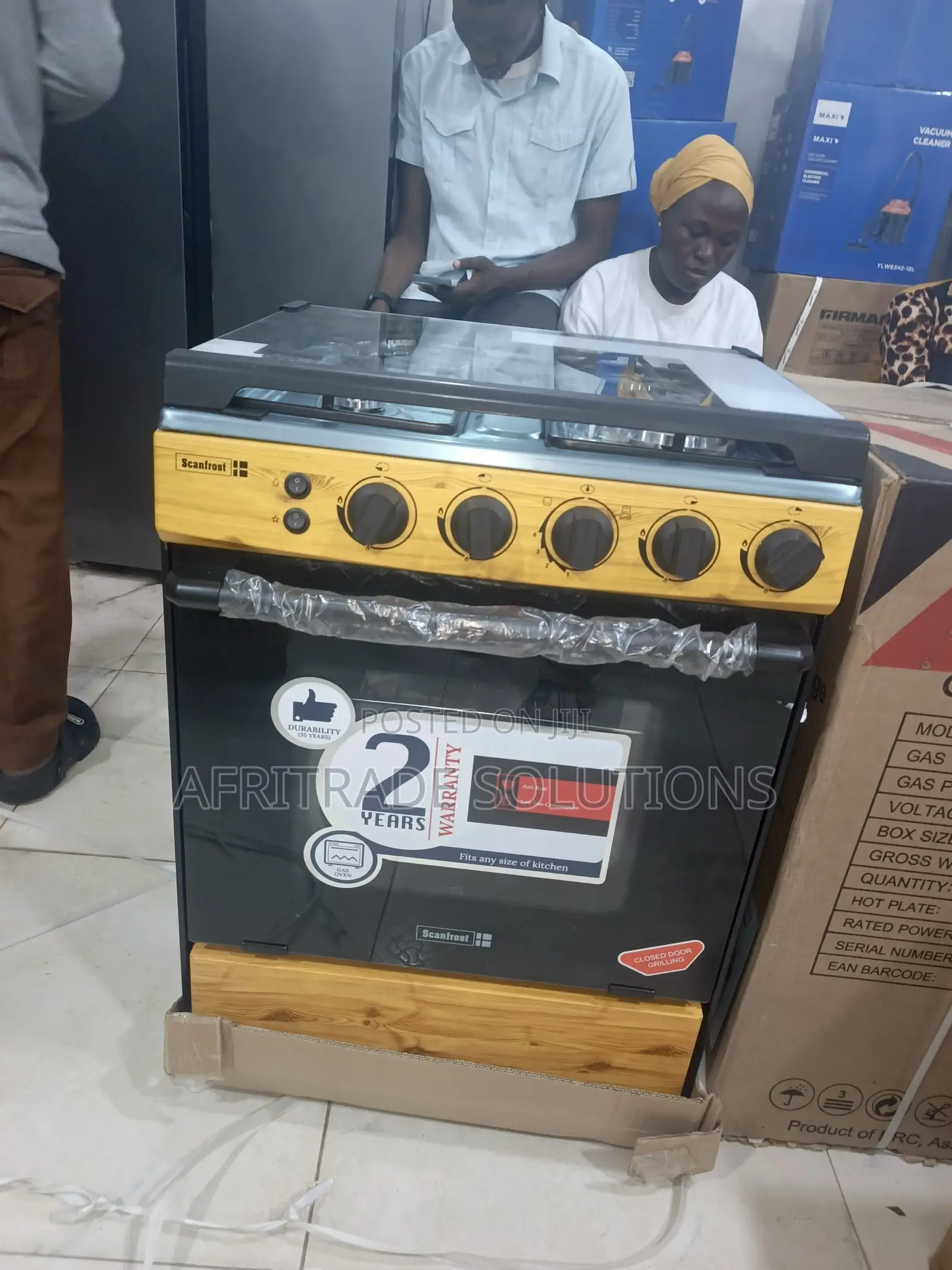 Scanfrost 60x60 Gas Cooker – Stylish Functional