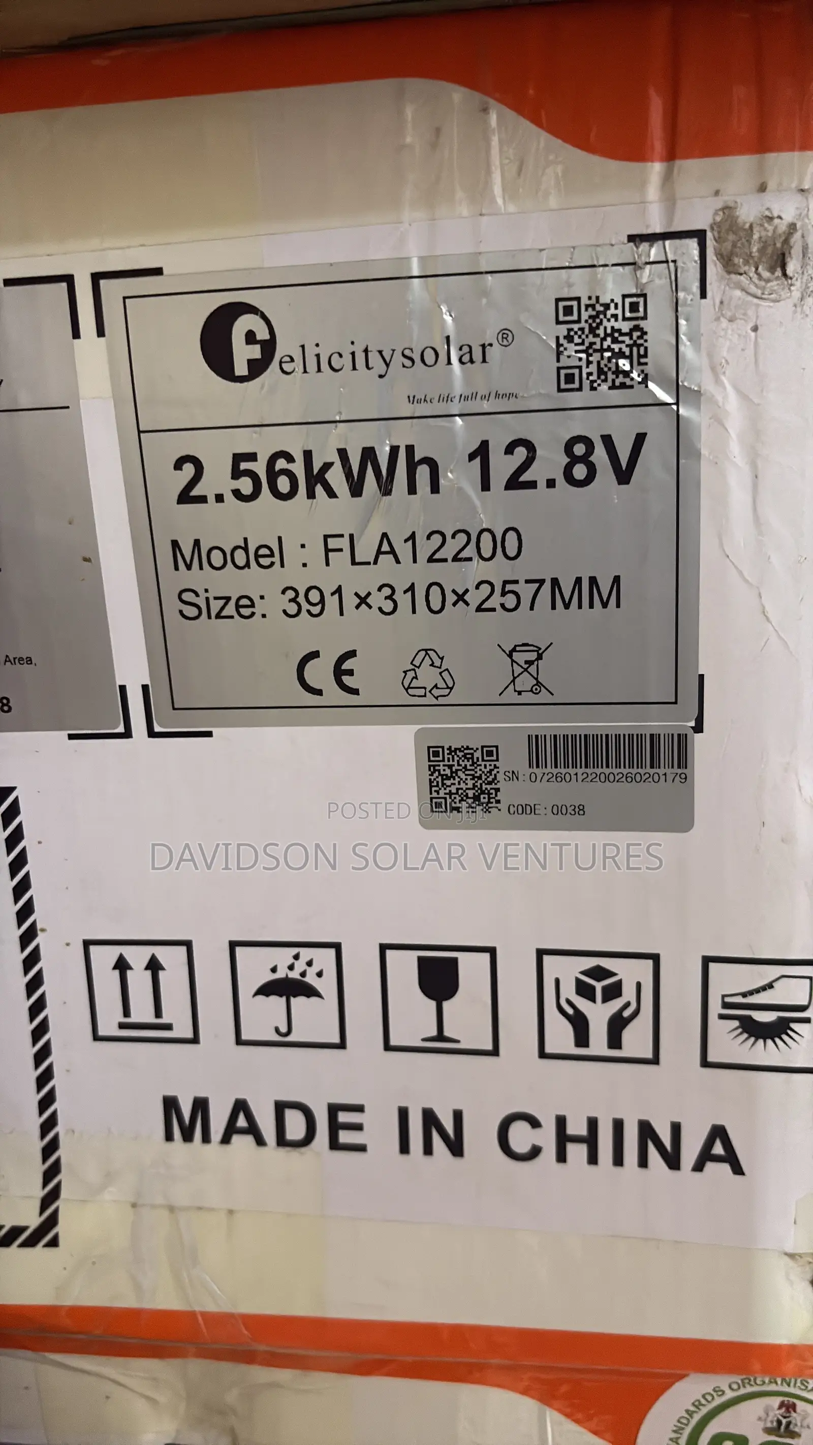 12v 2.5kwh Felicity Solar Lithium Ion Battery