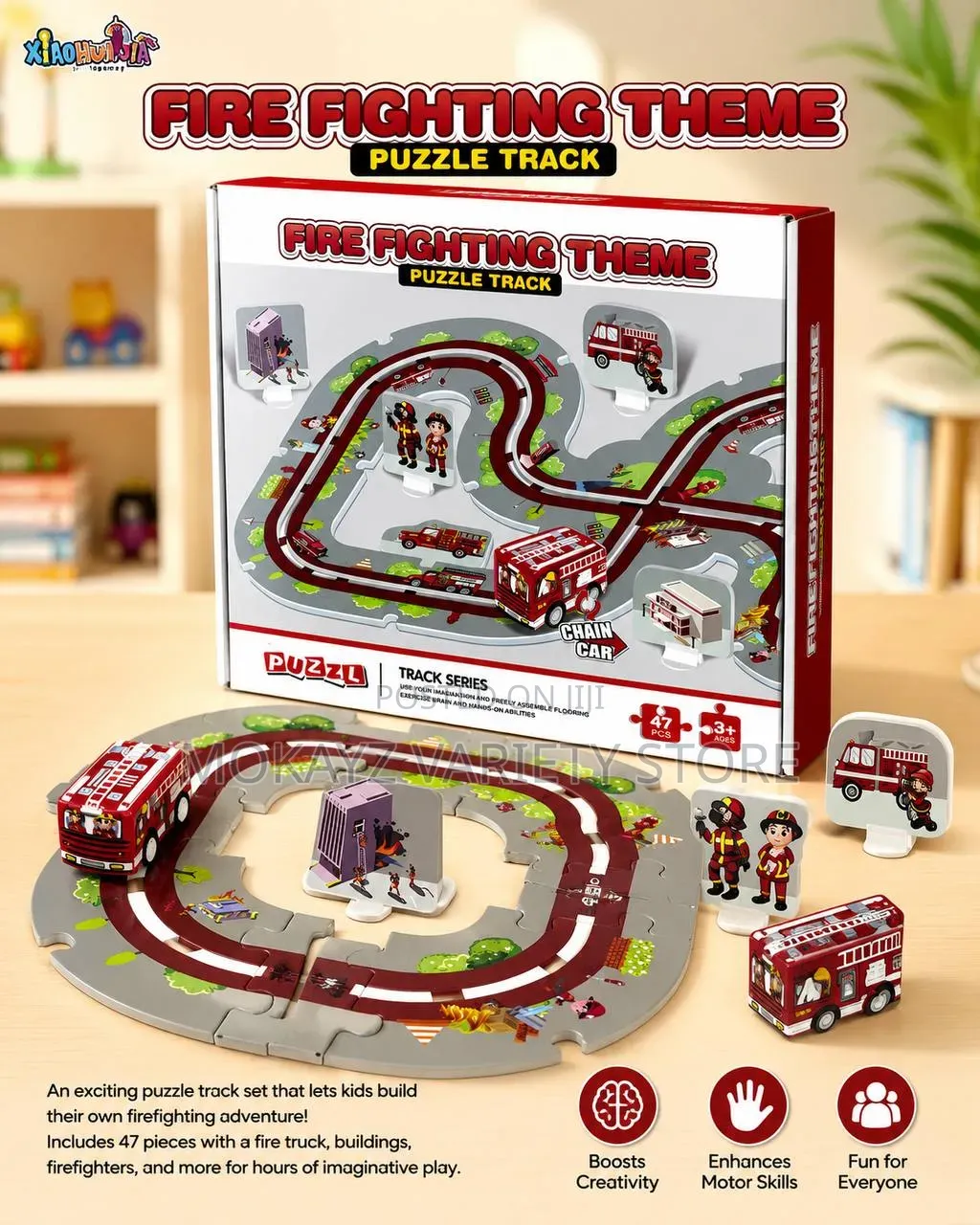 FIRE FIGHTER THEME PUZZLE GAME(Comes With 47 Puzzle Mats)