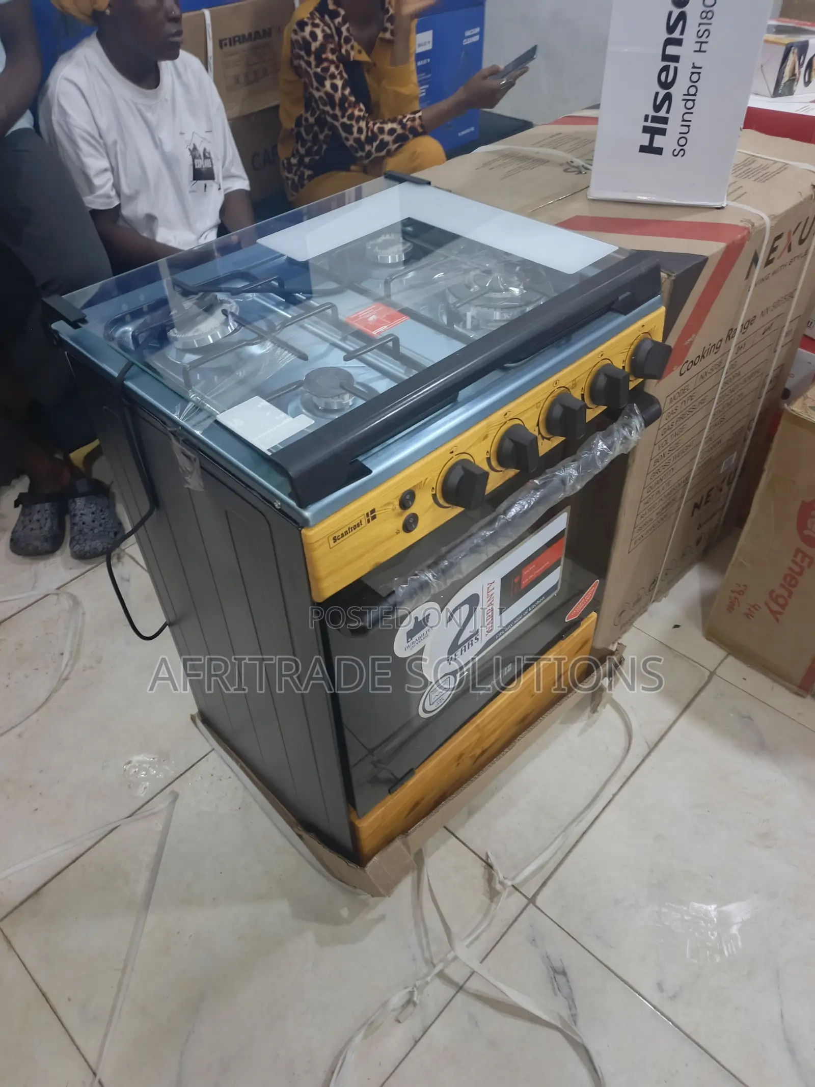 Scanfrost 60x60 Gas Cooker – Efficient Home Cooking