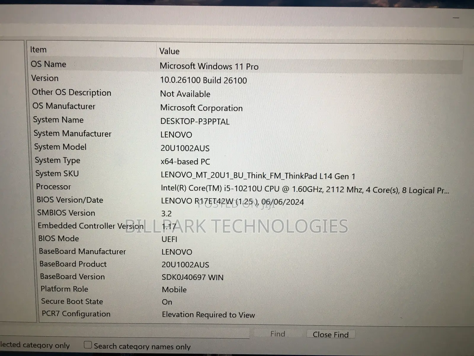 Laptop Lenovo ThinkPad L14 8GB Intel Core i5 SSD 256GB
