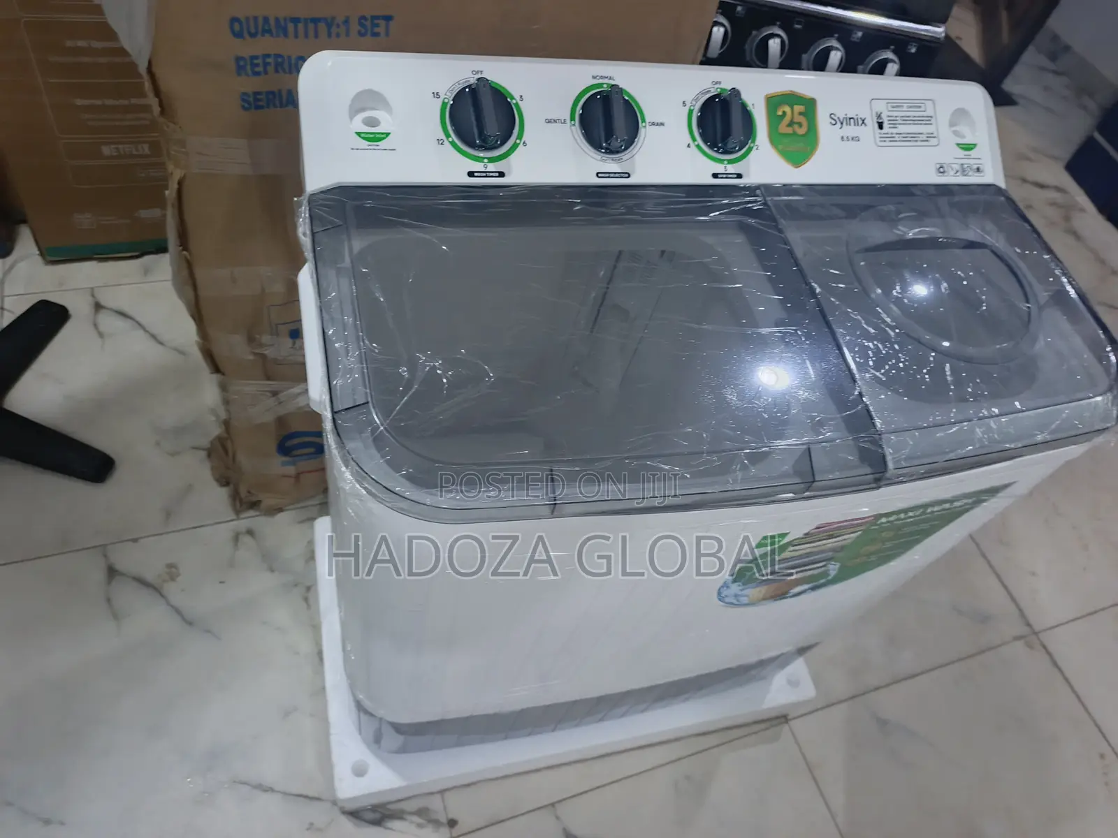 Syinix 8KG Automatic Washer – Wash More in Every Cycle