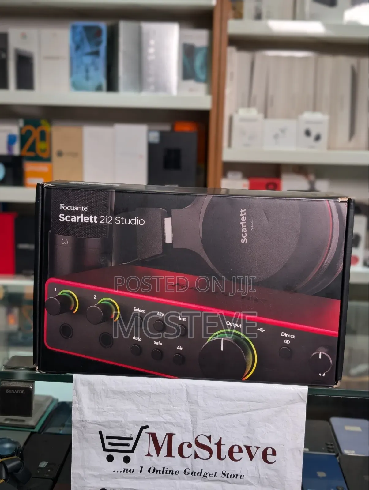 Focusrite Scarlett 2i2 Combo Package With Mic, Headset and Wire