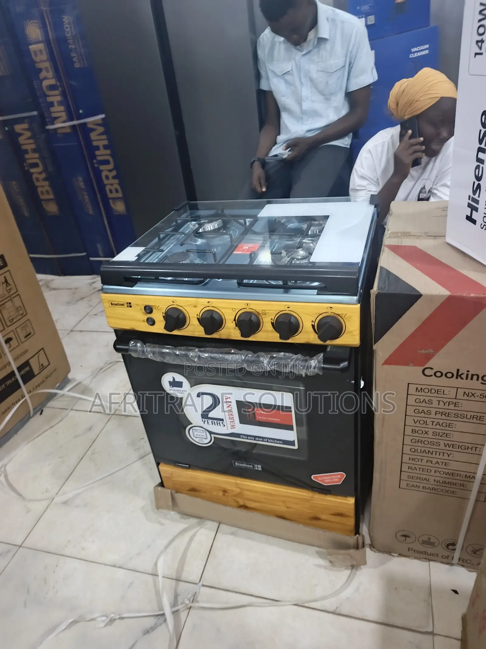 Scanfrost 60x60 4 Burner Gas Cooker – Compact Powerful
