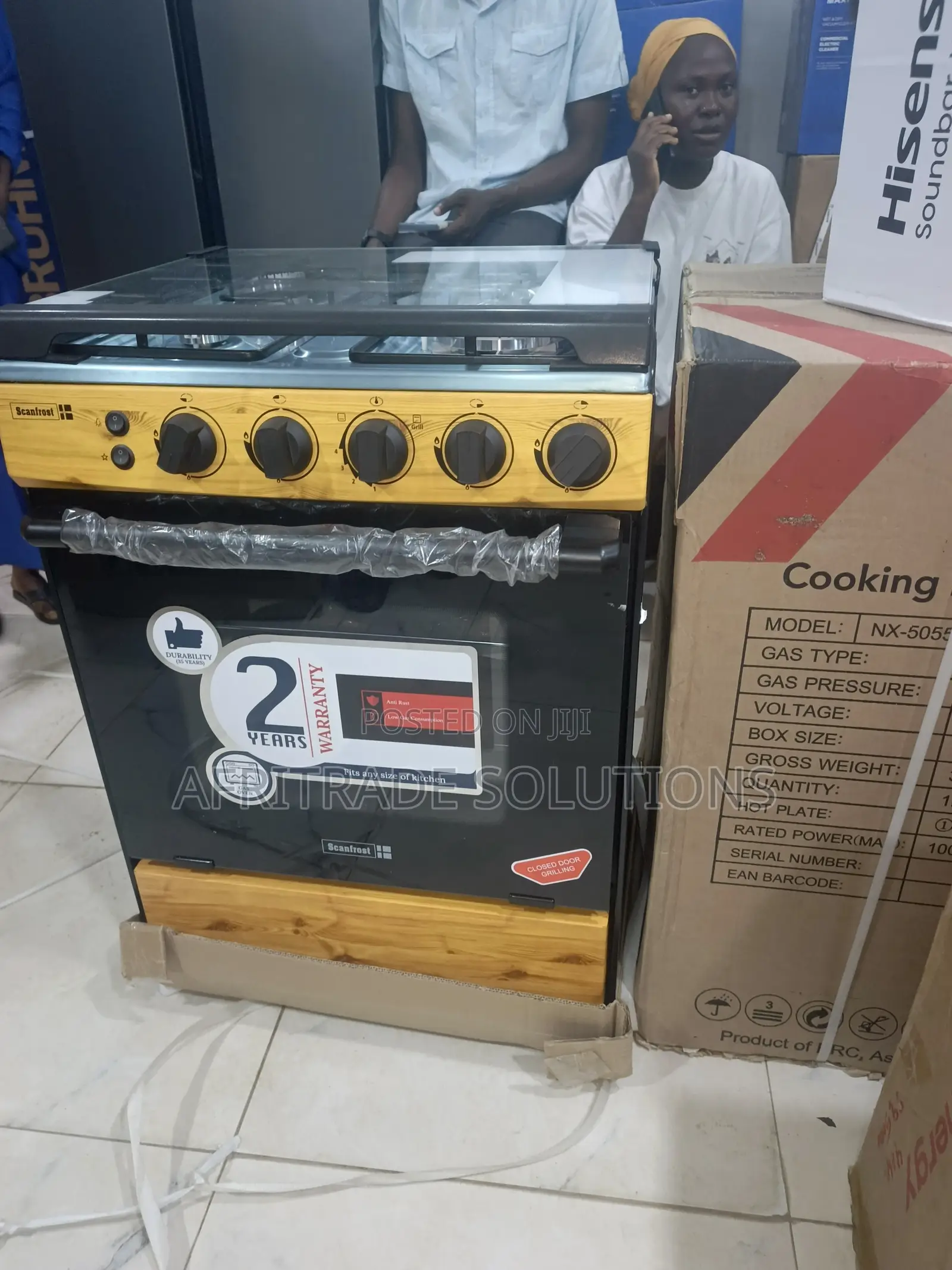 Scanfrost 60x60 4 Burner Gas Cooker – Compact Powerful