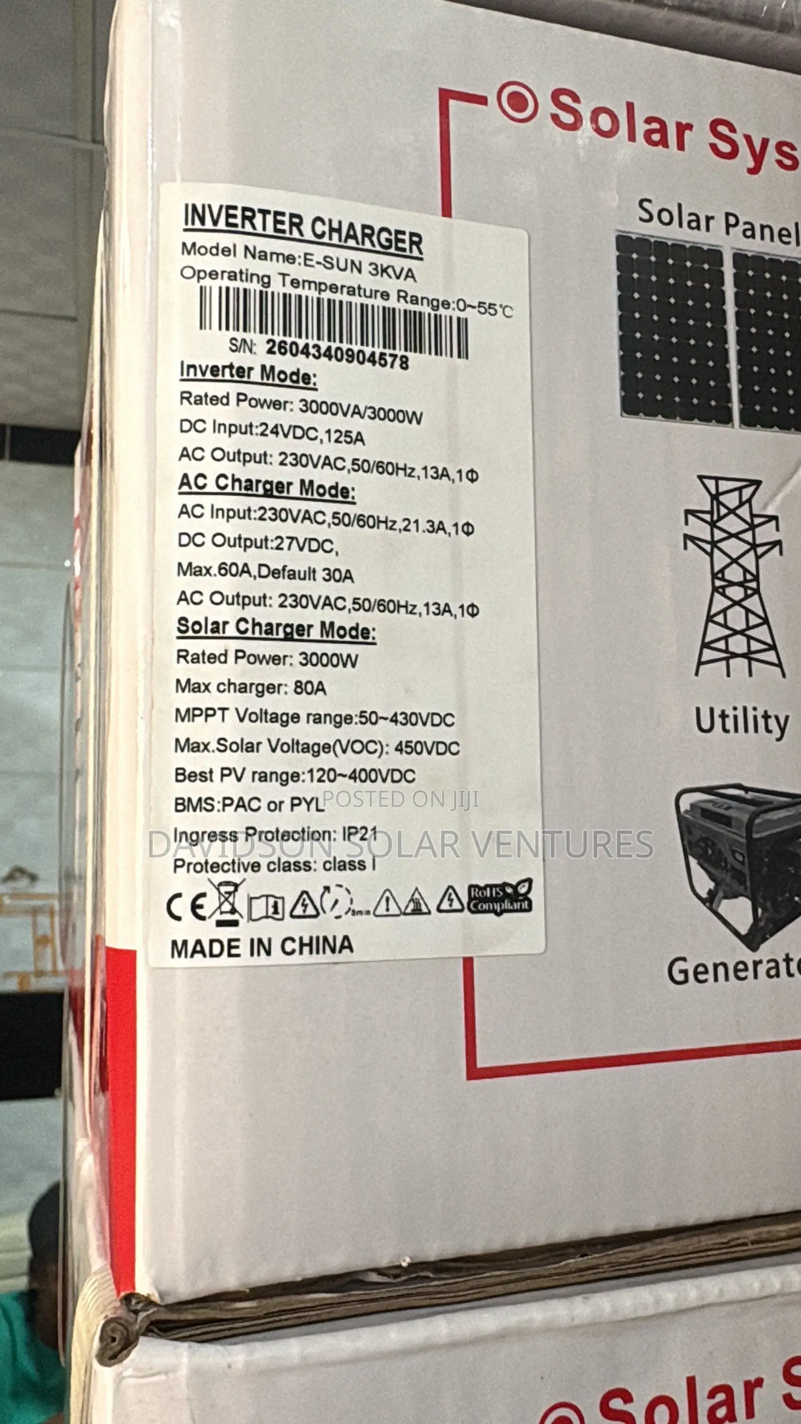 24v 3kva Sako Hybrid Solar Inverter