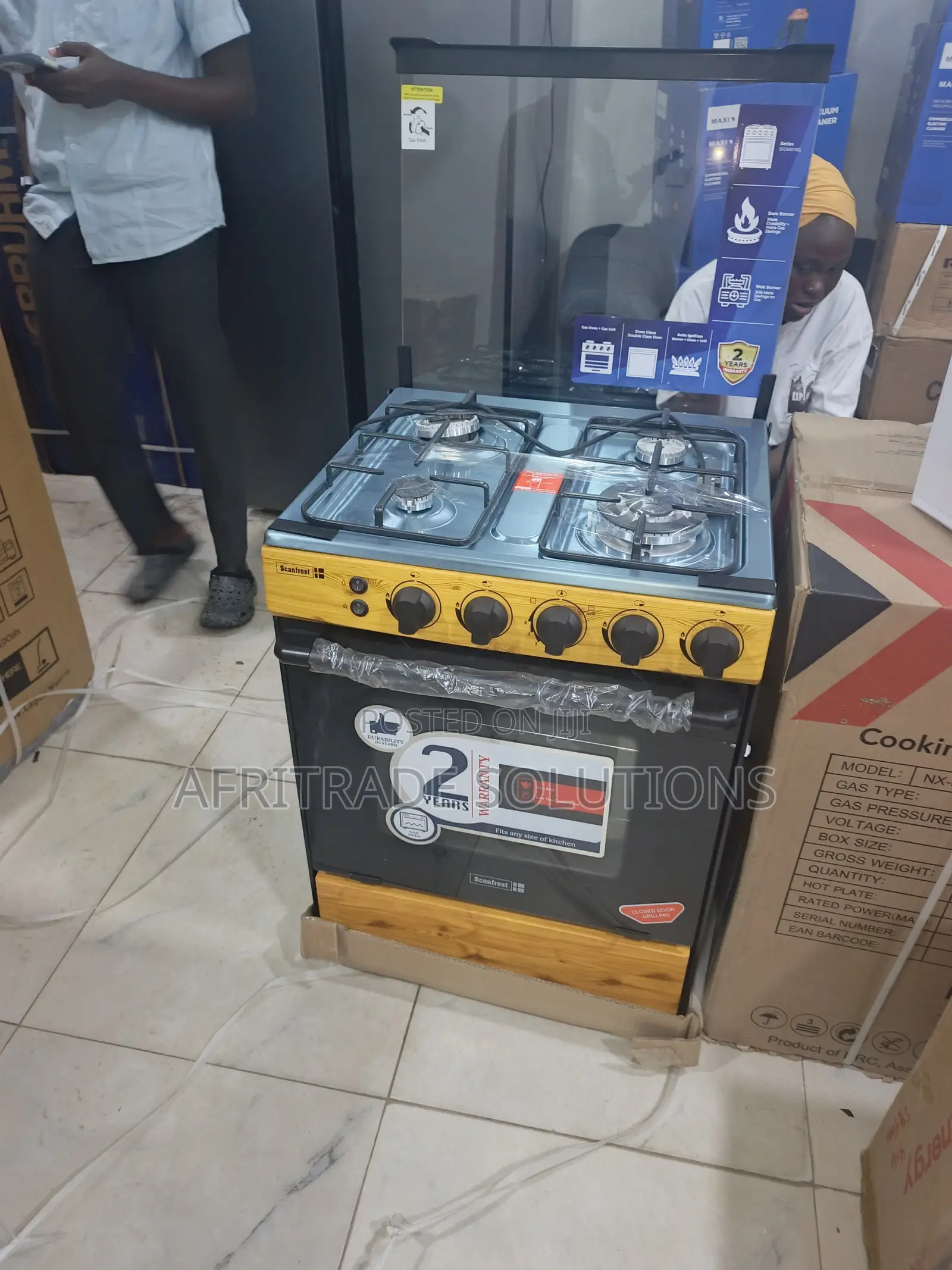 Scanfrost 60x60 4 Burner Cooker – Easy Ignition Control