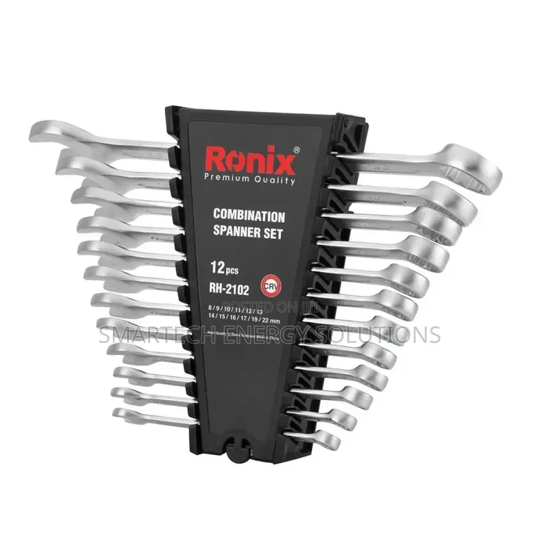 Flexible Wrench Set 12pcs 12-24mm Flex-Head Spanner Combination Kit
