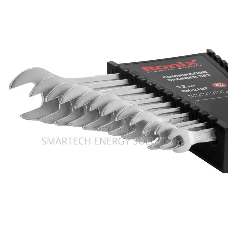 Flexible Wrench Set 12pcs 12-24mm Flex-Head Spanner Combination Kit