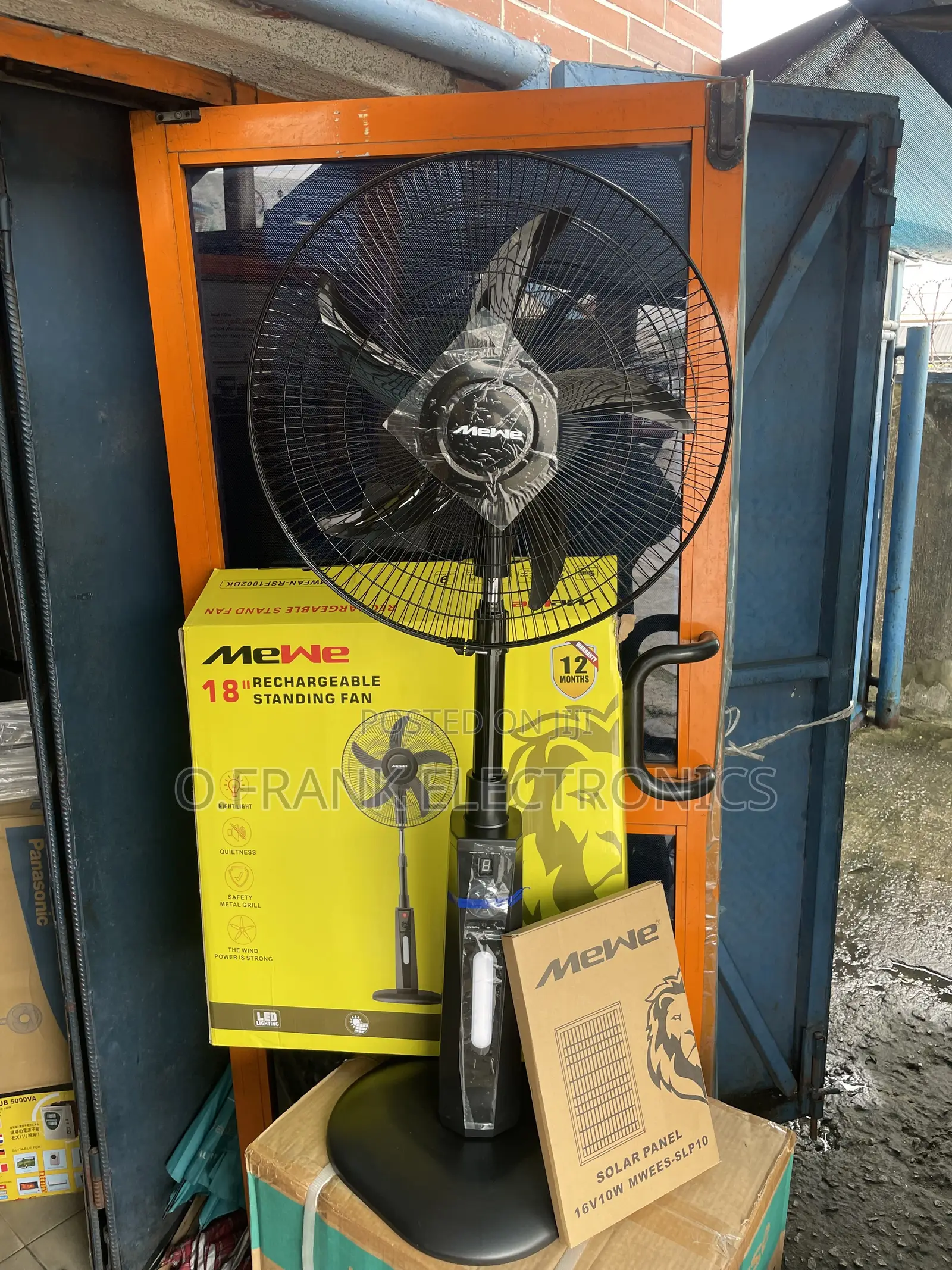 MEWE Rechargeable Solar Fan