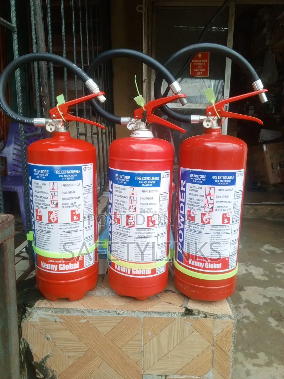6kg ABC Powder Fire Extinguisher