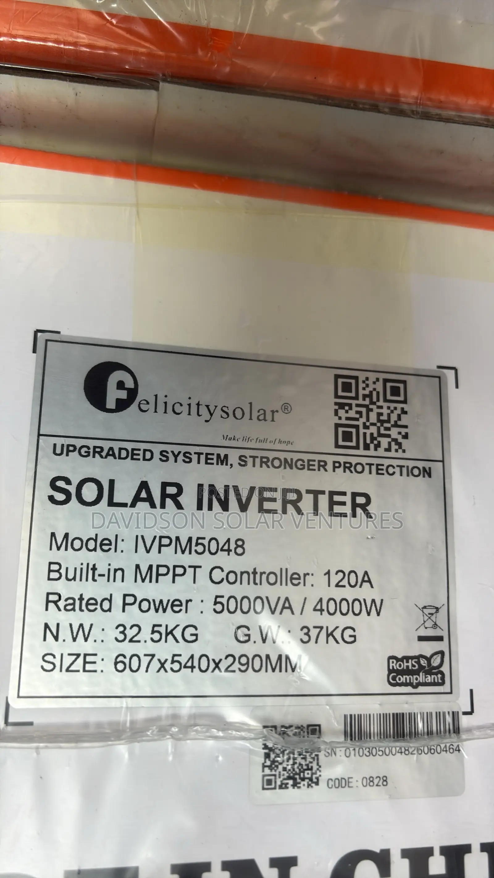 48v 5kva Felicity Solar Transformerbase Hybrid Inverter