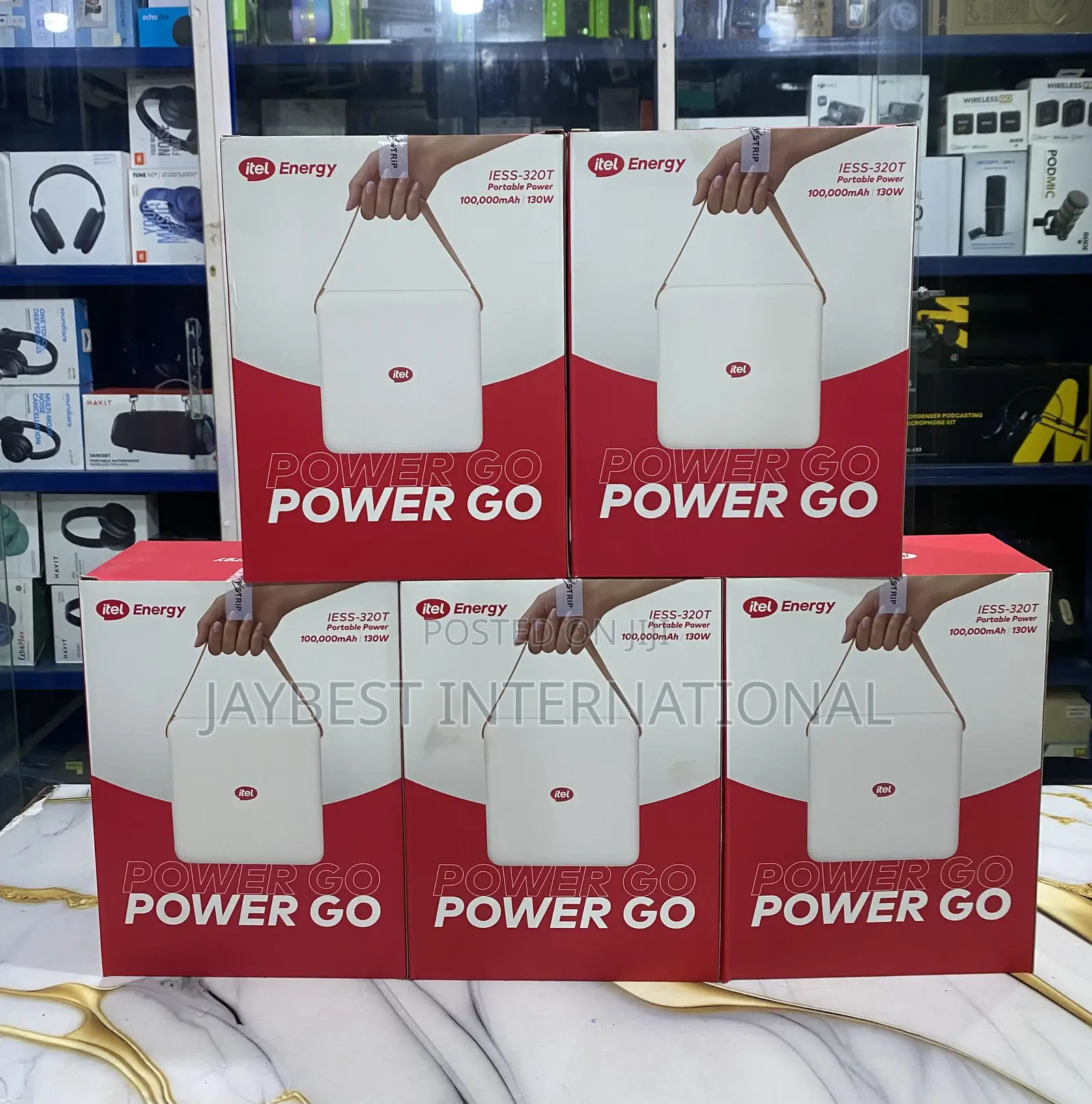 Itel Energy 100,000mAh 320Wh Power Go Portable Power Station 130W