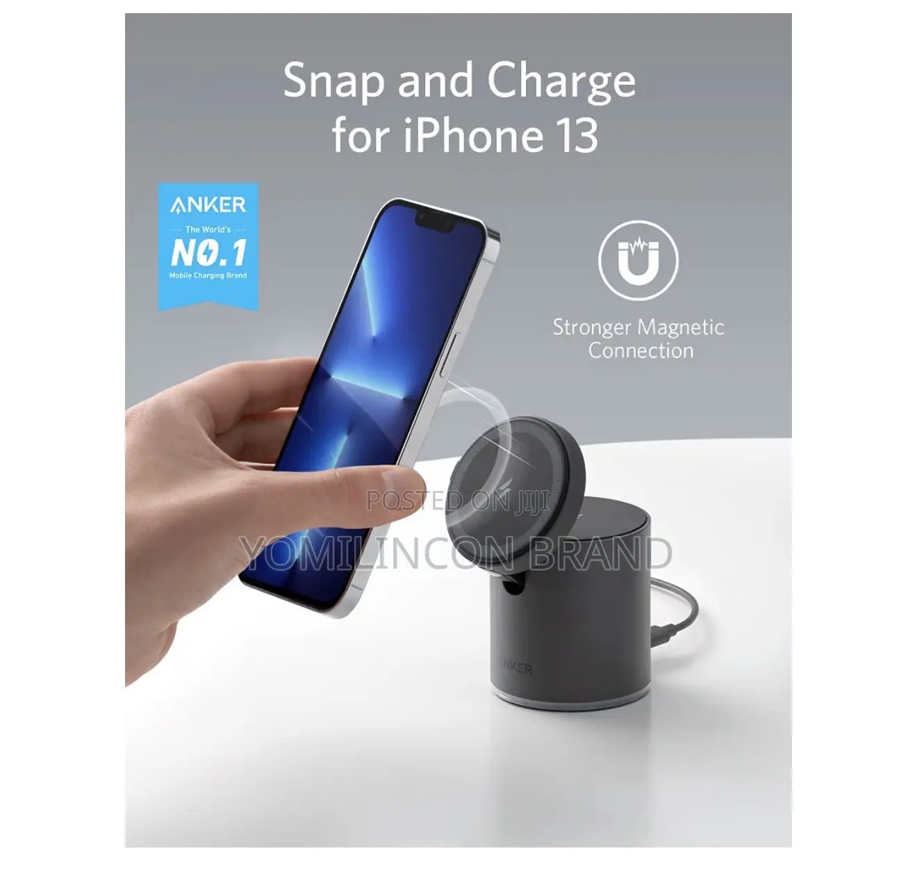 Anker 623 Magnetic Wireless Charger (MagGo), 2-in-1 Magnetic