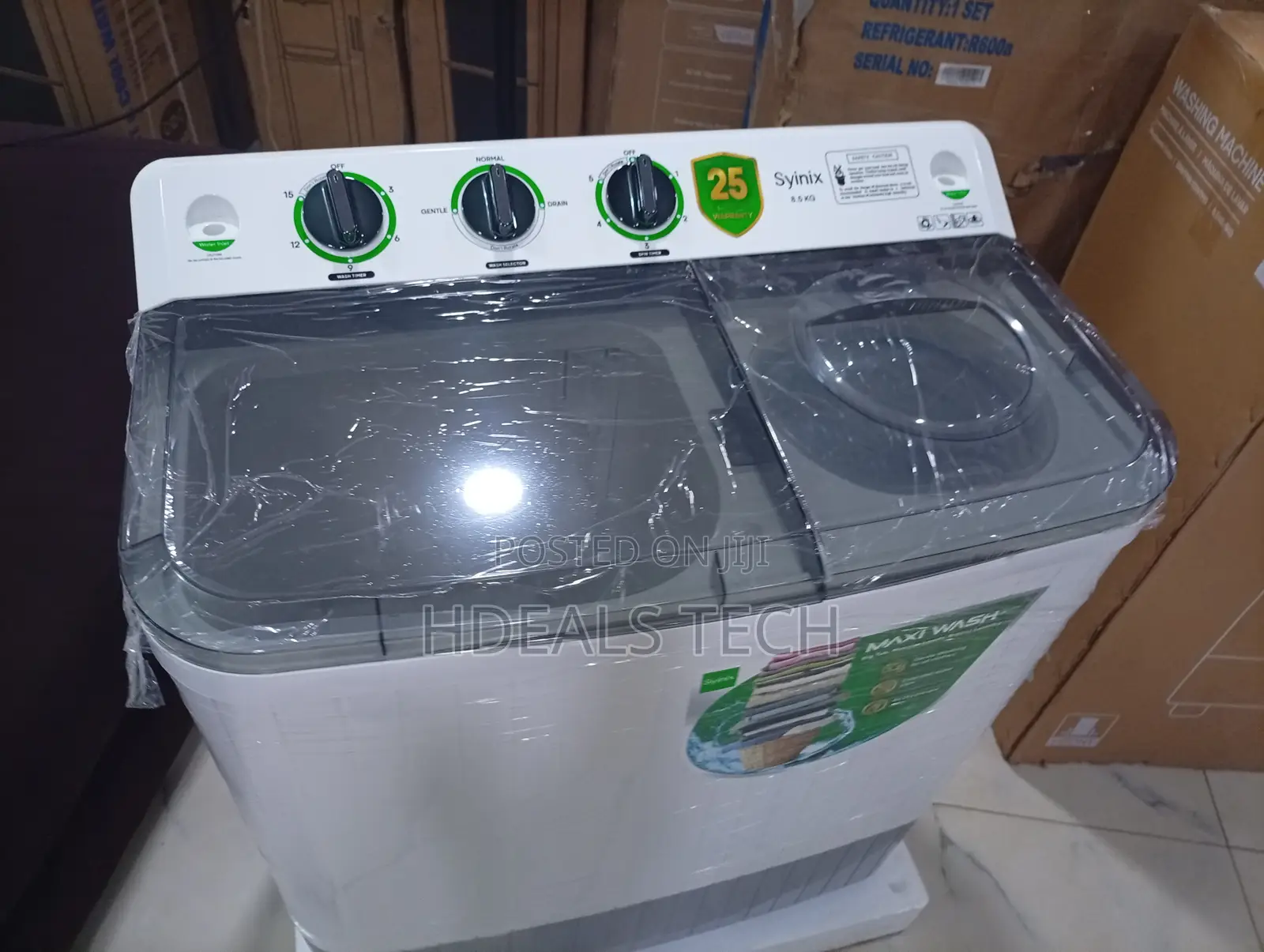 Syinix 8KG Automatic Washer – Powerful Cycles, Gentle Care