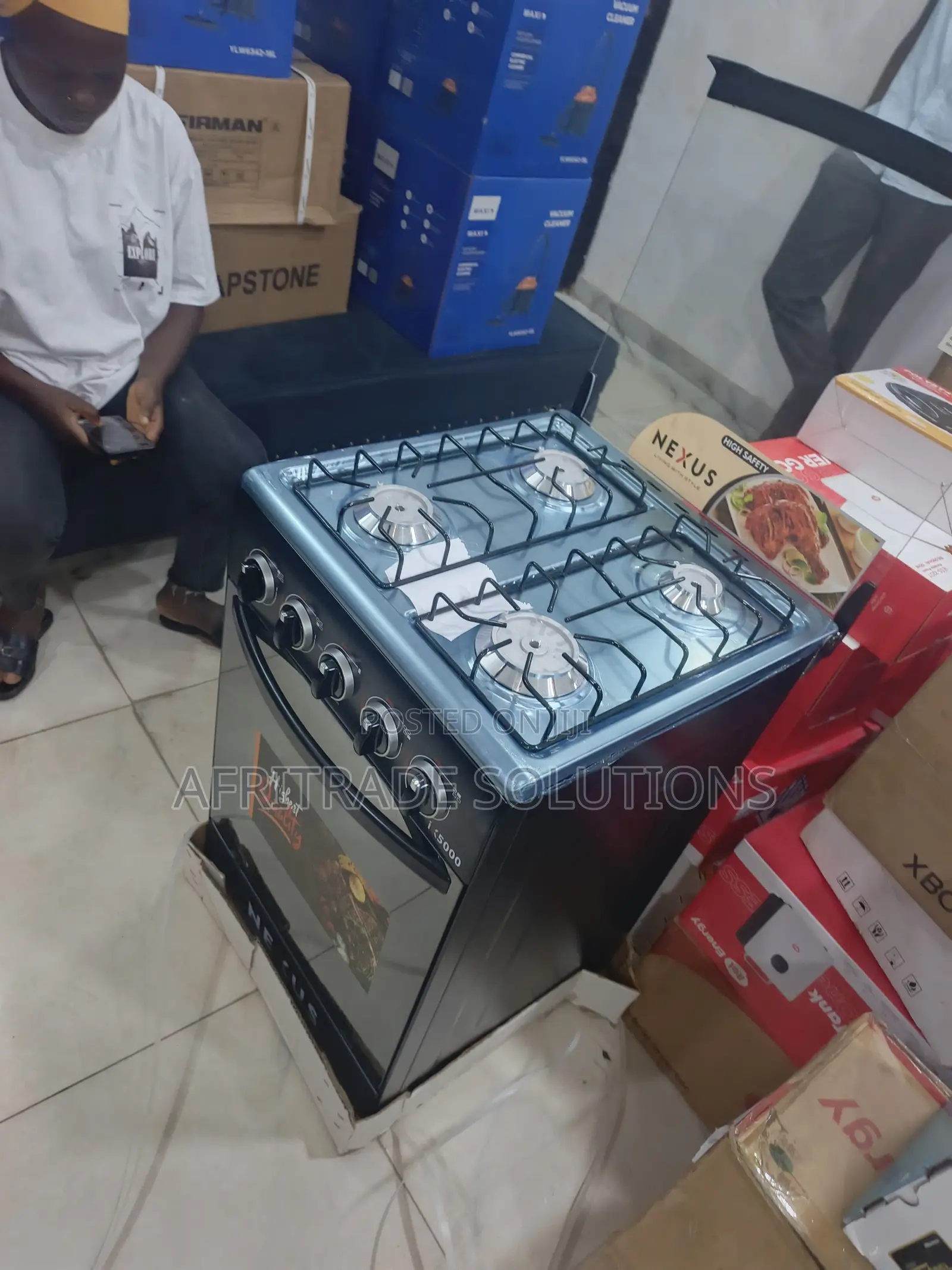 Nexus 50x50 Standing Gas Cooker With 4 Burners
