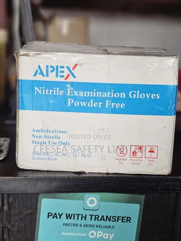 Apex Nitrile Examination Gloves- Powder Free 100pcs
