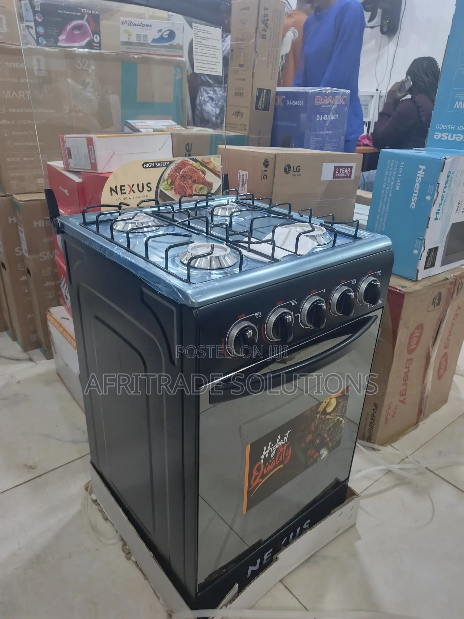 Nexus 50x50 Gas Cooker – Fast Even Heating