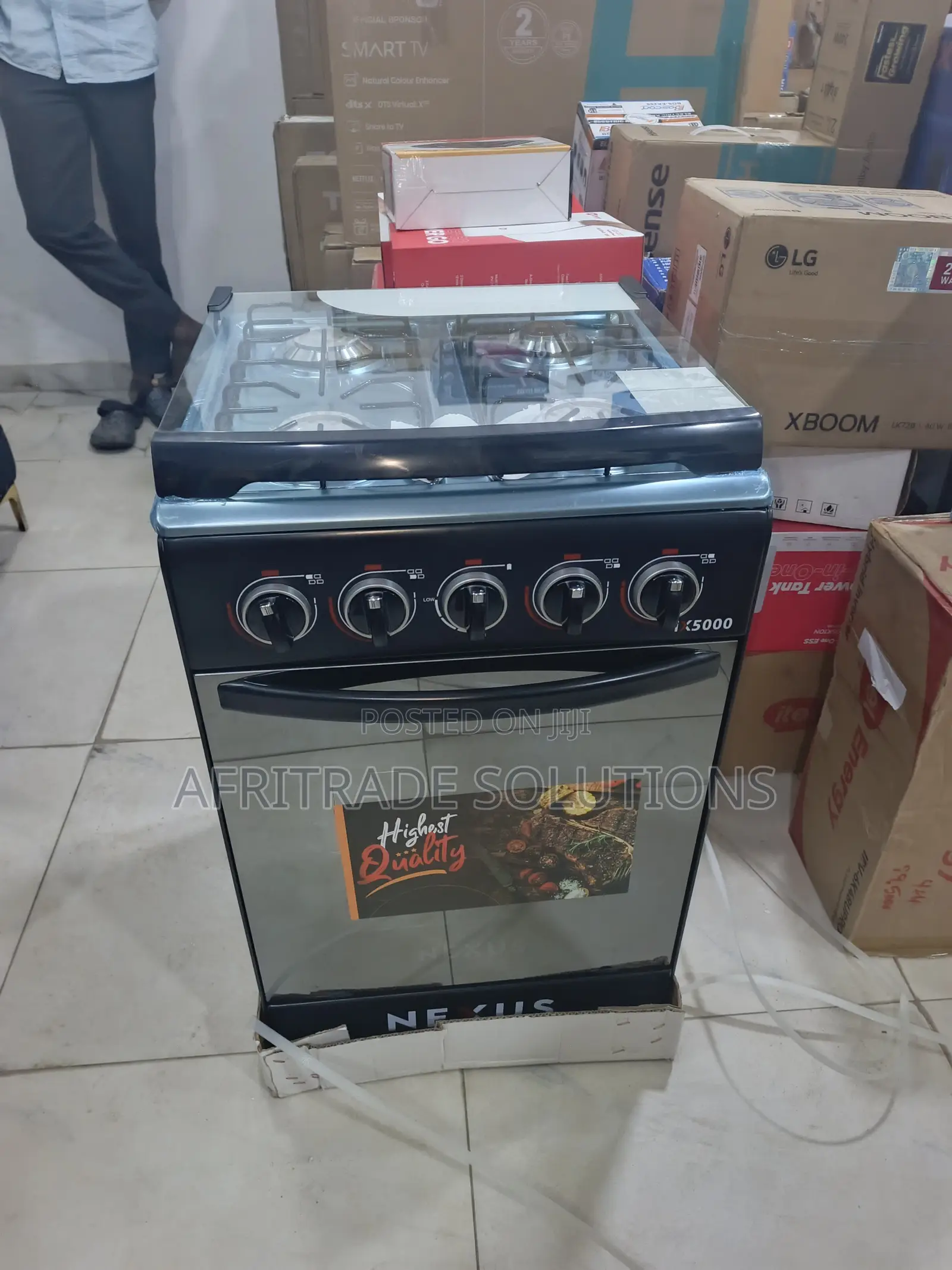 Nexus 50x50 4 Burner Gas Cooker – Reliable Performance