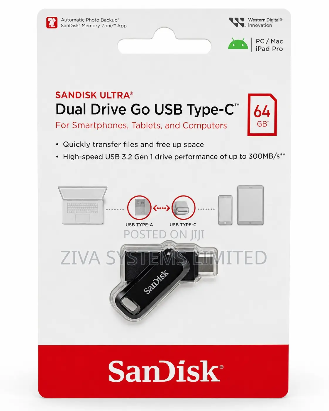 Sandisk Ultra Dual Drive Go USB Type-C 3.1 64gb