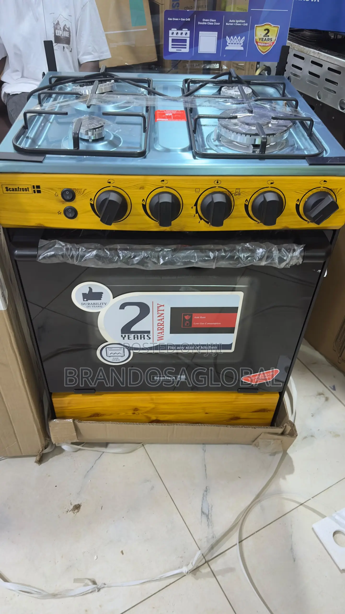 Brand New Scanfrost 60x60 4 Burner Cooker SFC6460NG