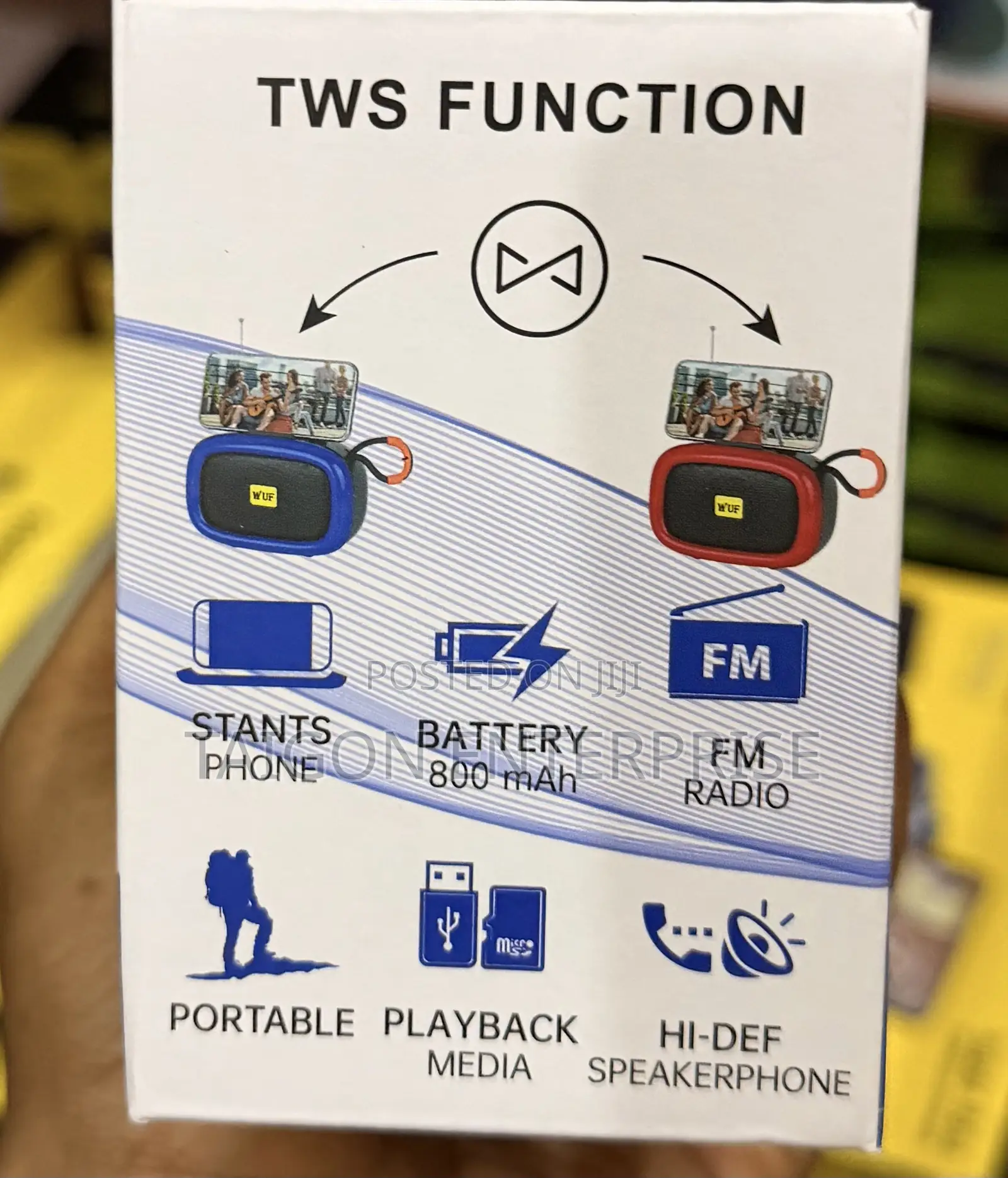 WUF-W32 Wireless Portable Bluetooth Speaker With Fm