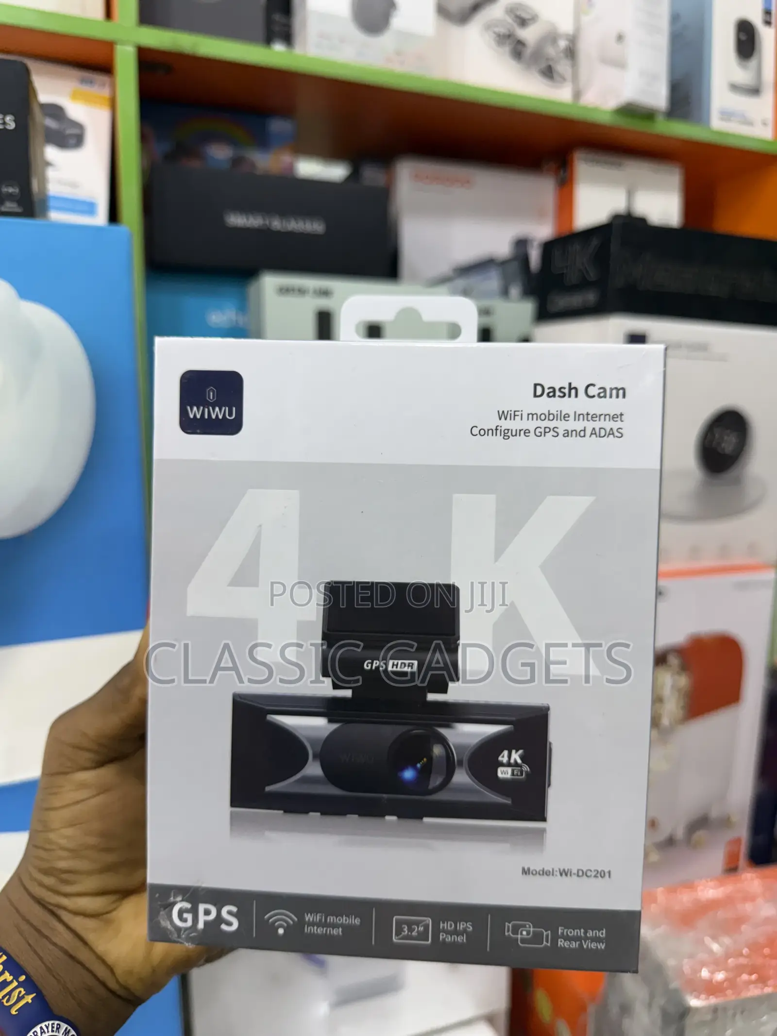 Wiwu Wi- DC201 Dash Cam Wifi Mobile Internet Configure GPS and ADAS