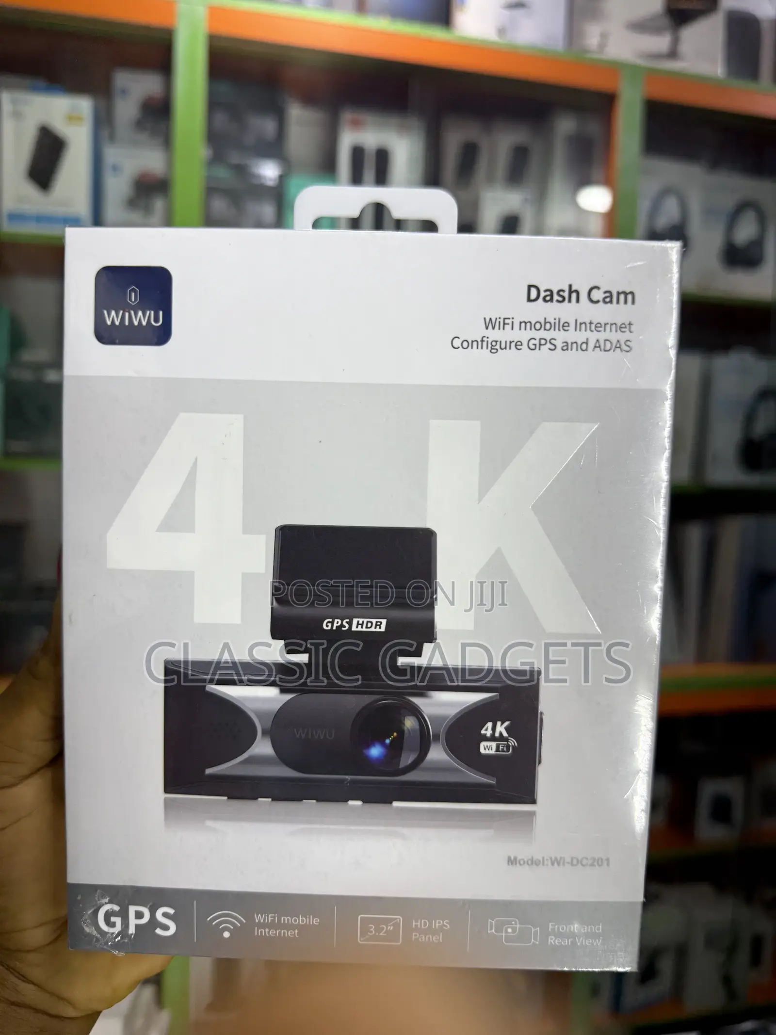 Wiwu Wi- DC201 Dash Cam Wifi Mobile Internet Configure GPS and ADAS