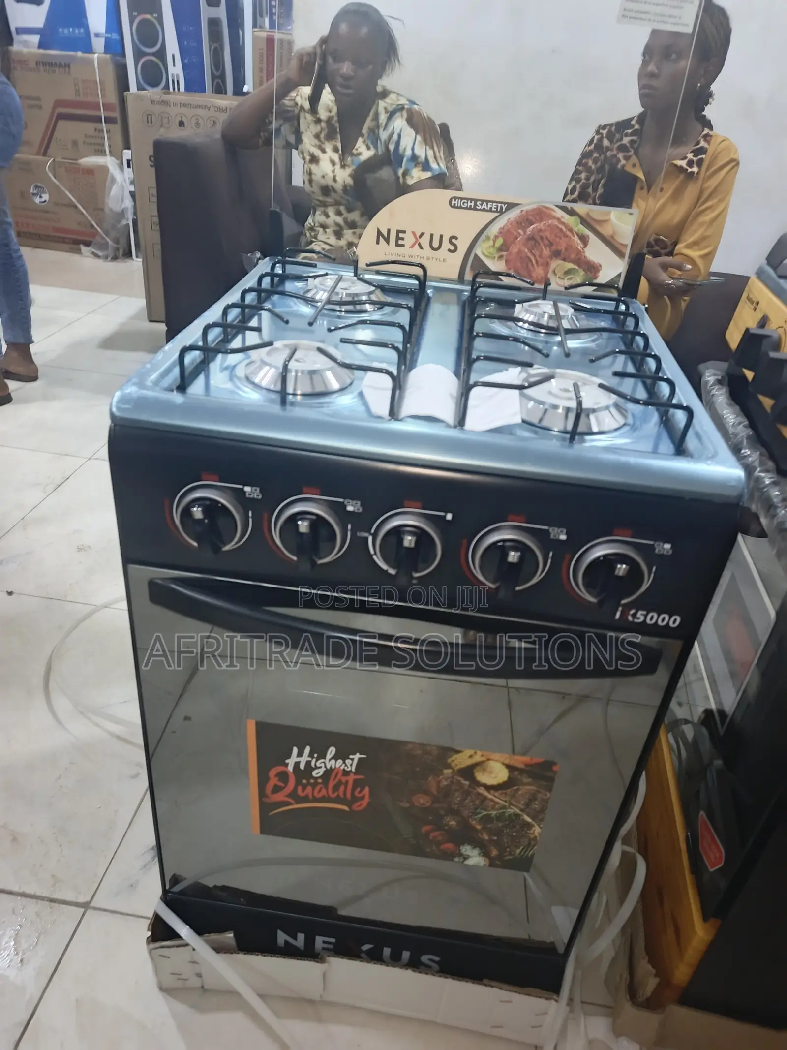Nexus 50x50 Standing Gas Cooker – Stylish Functional