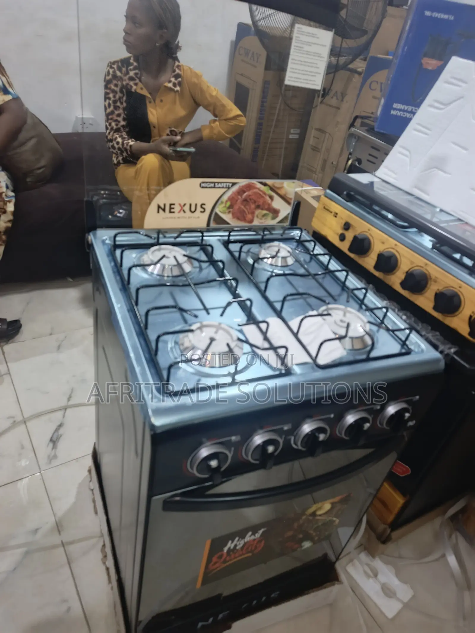 Nexus 50x50 4 Burner Gas Cooker – Precision Flame Control