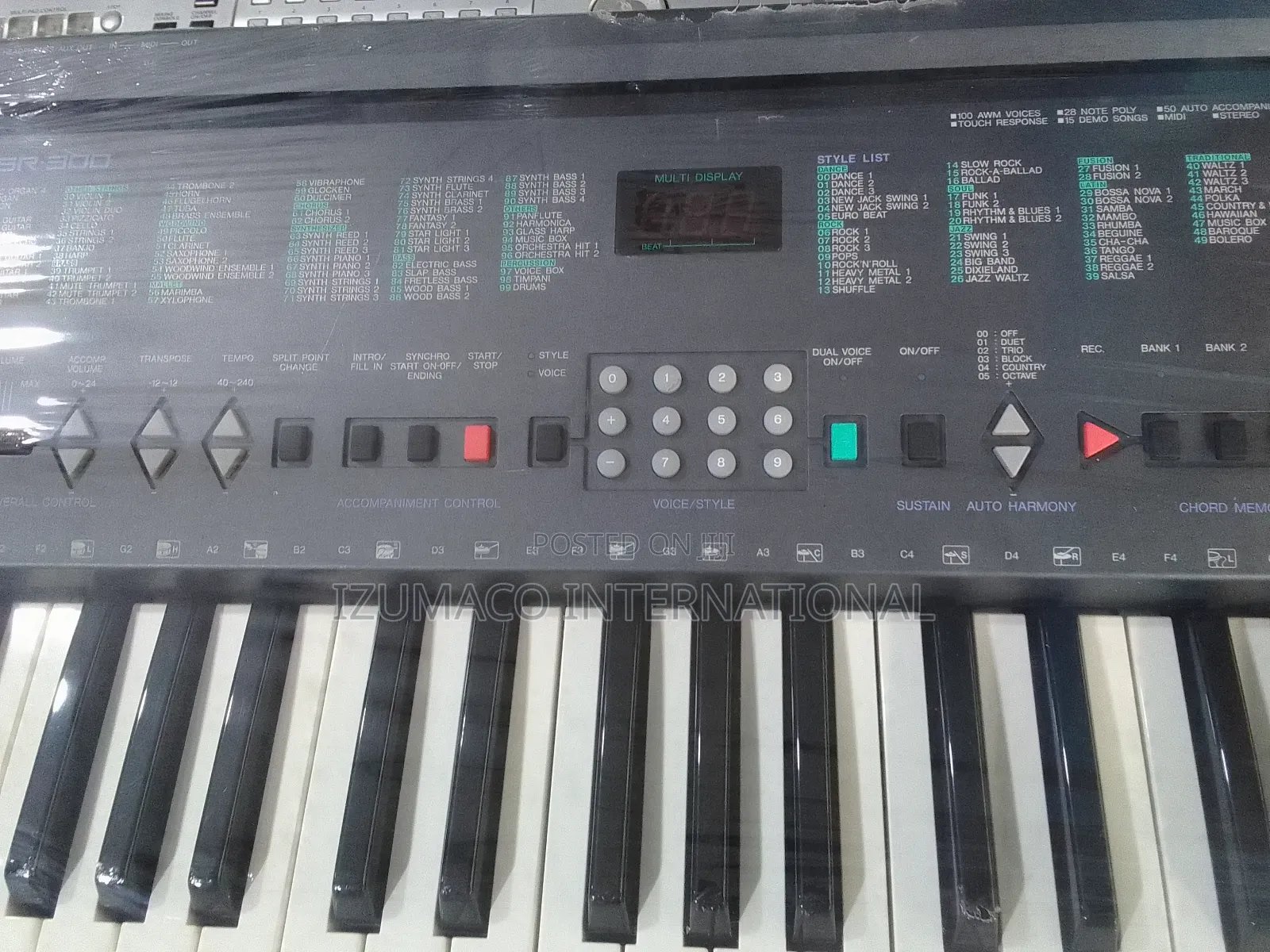 Yamaha PSR-300 Portable Keyboard – Clean, Great Sound Fully Working