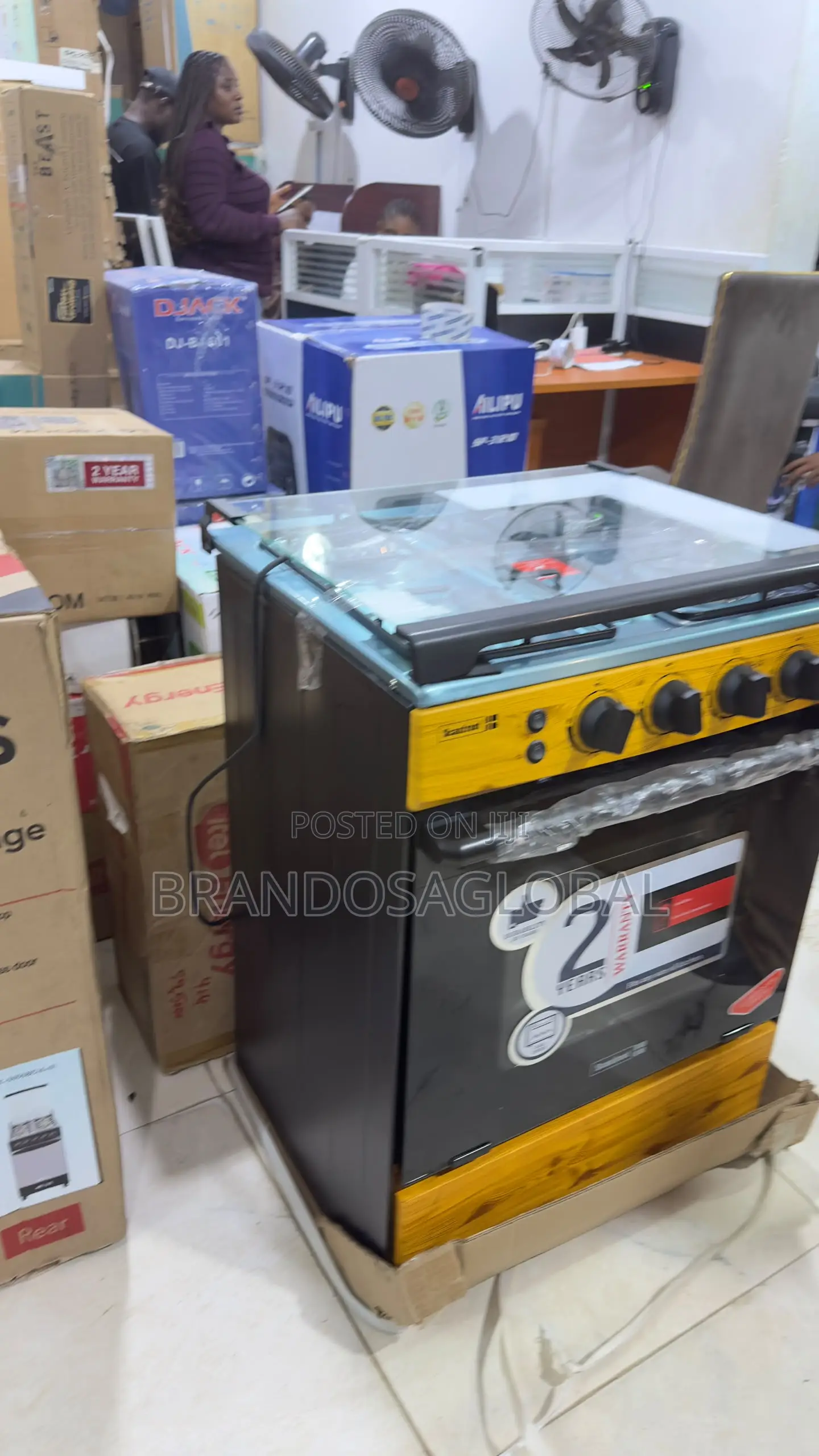 Scanfrost 60x60 4 Burner Standing Gas Cooker With Grill SFC6460NG
