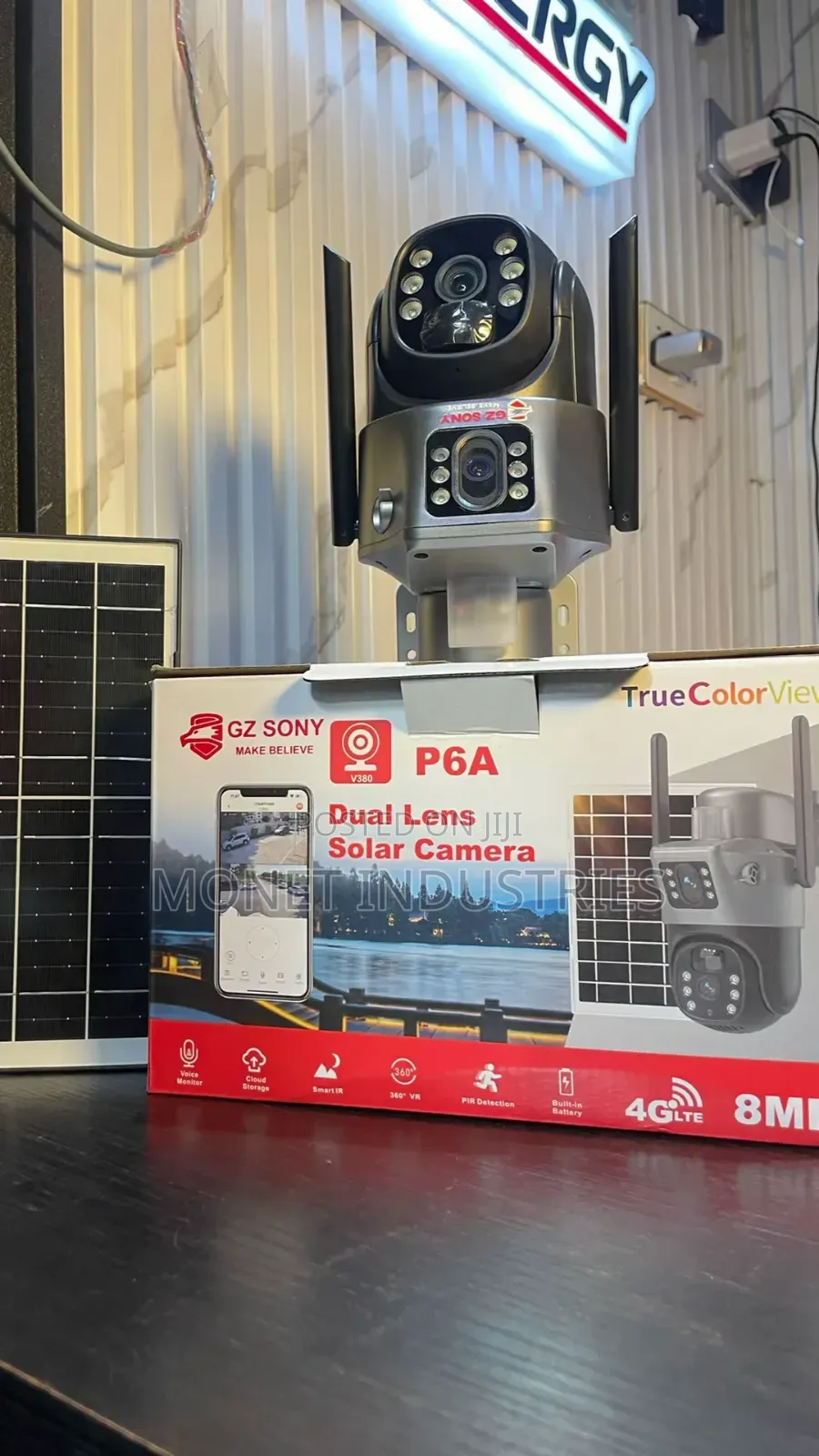 8MP Dual Lens Solar CCTV Camera for 24/7 Recording and Monitoring
