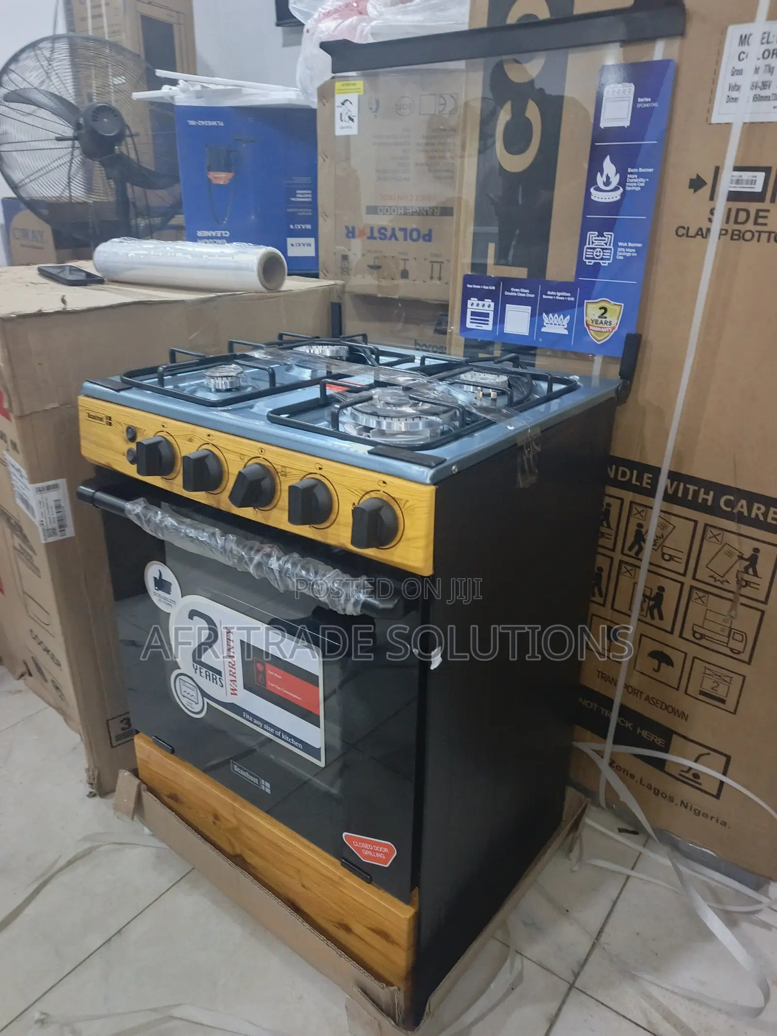 Scanfrost 60x60 Gas Cooker With 4 Burners