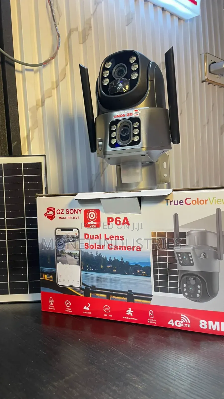 8MP Dual Lens Solar CCTV Camera for 24/7 Recording and Monitoring