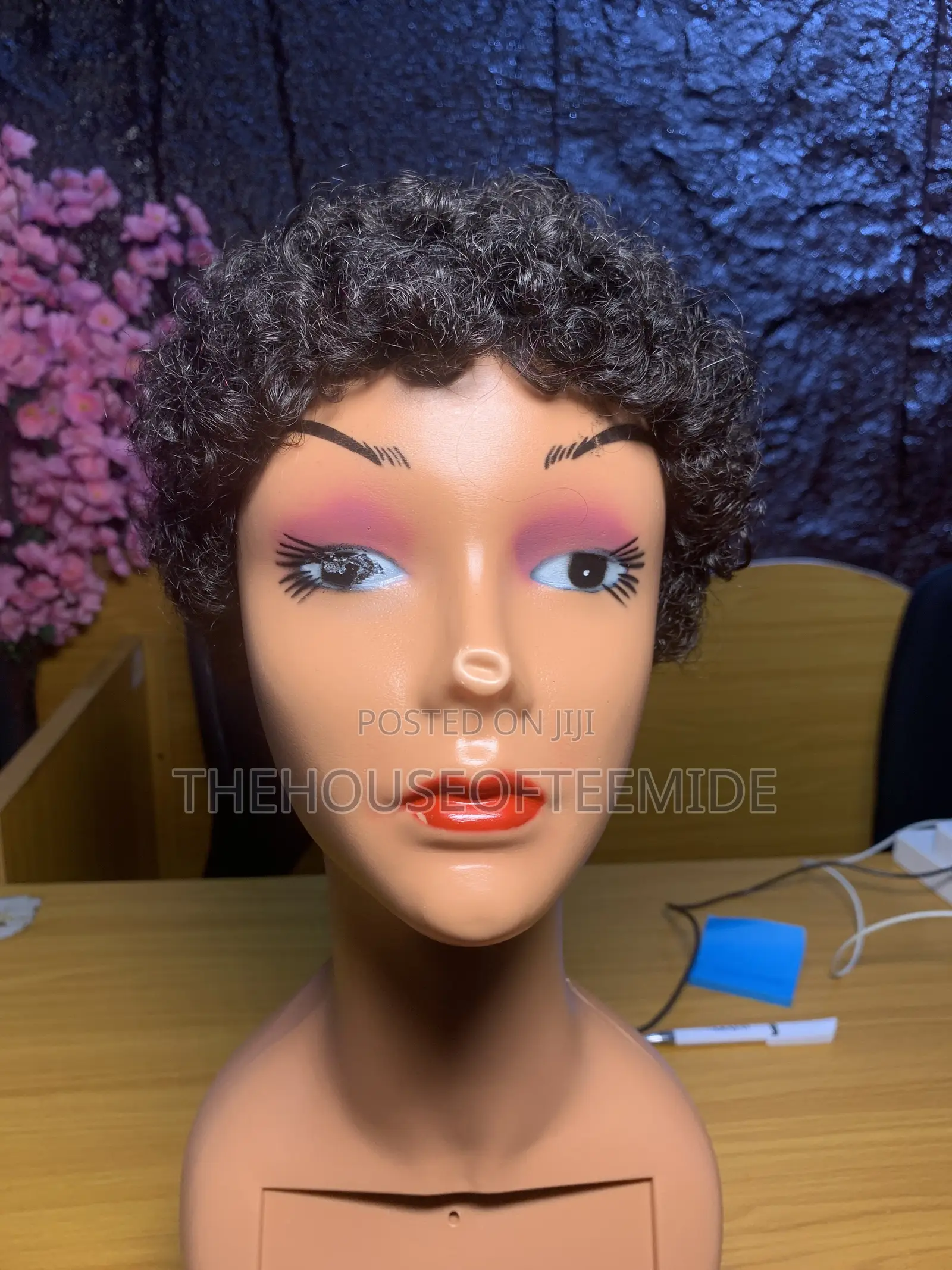 Black Cap Wig
