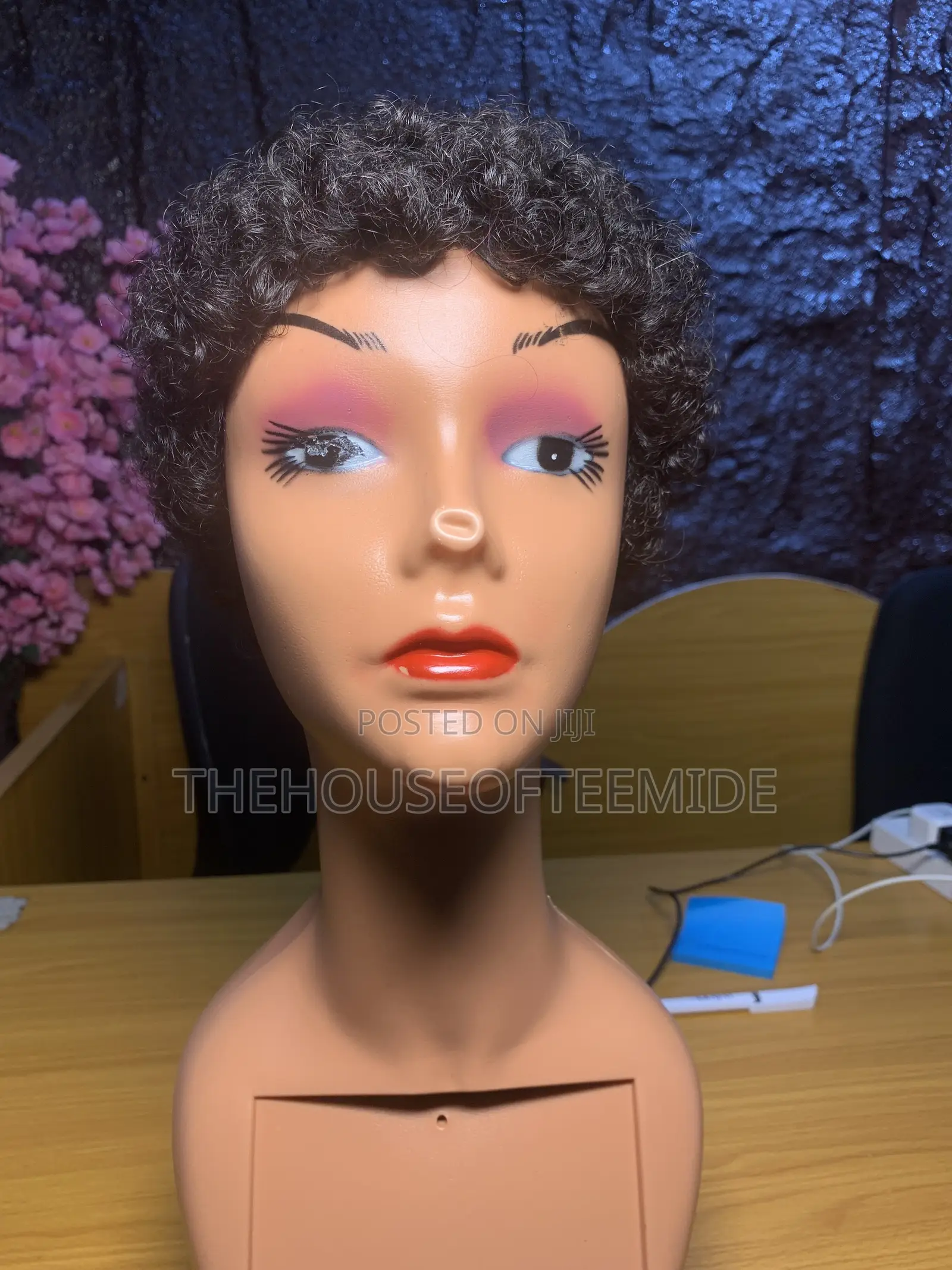 Black Cap Wig