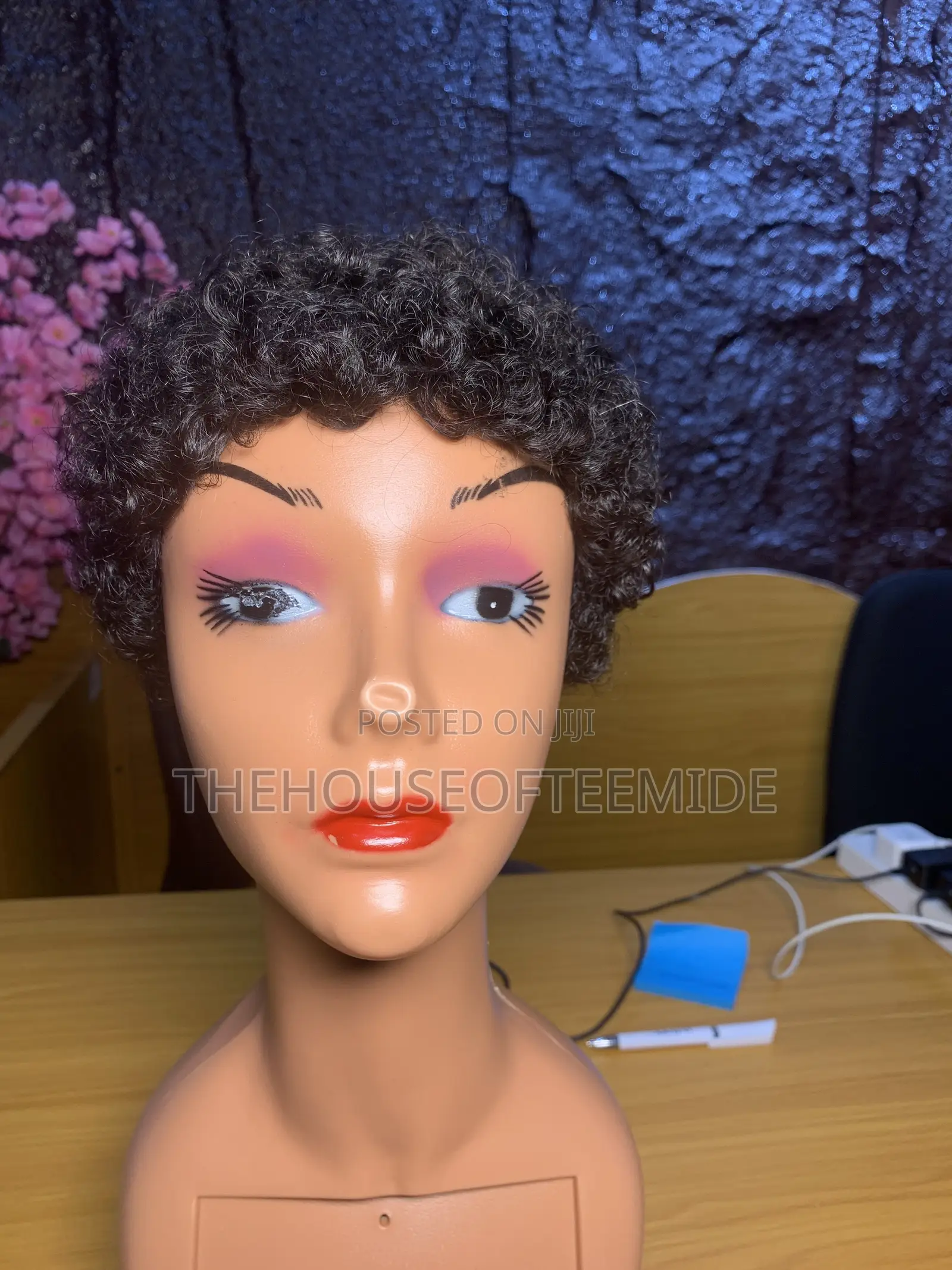 Black Cap Wig