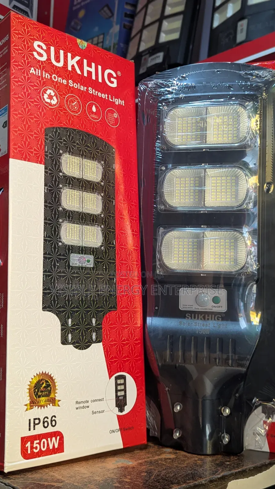 Sukhig 150W All-in-One Solar Street Light