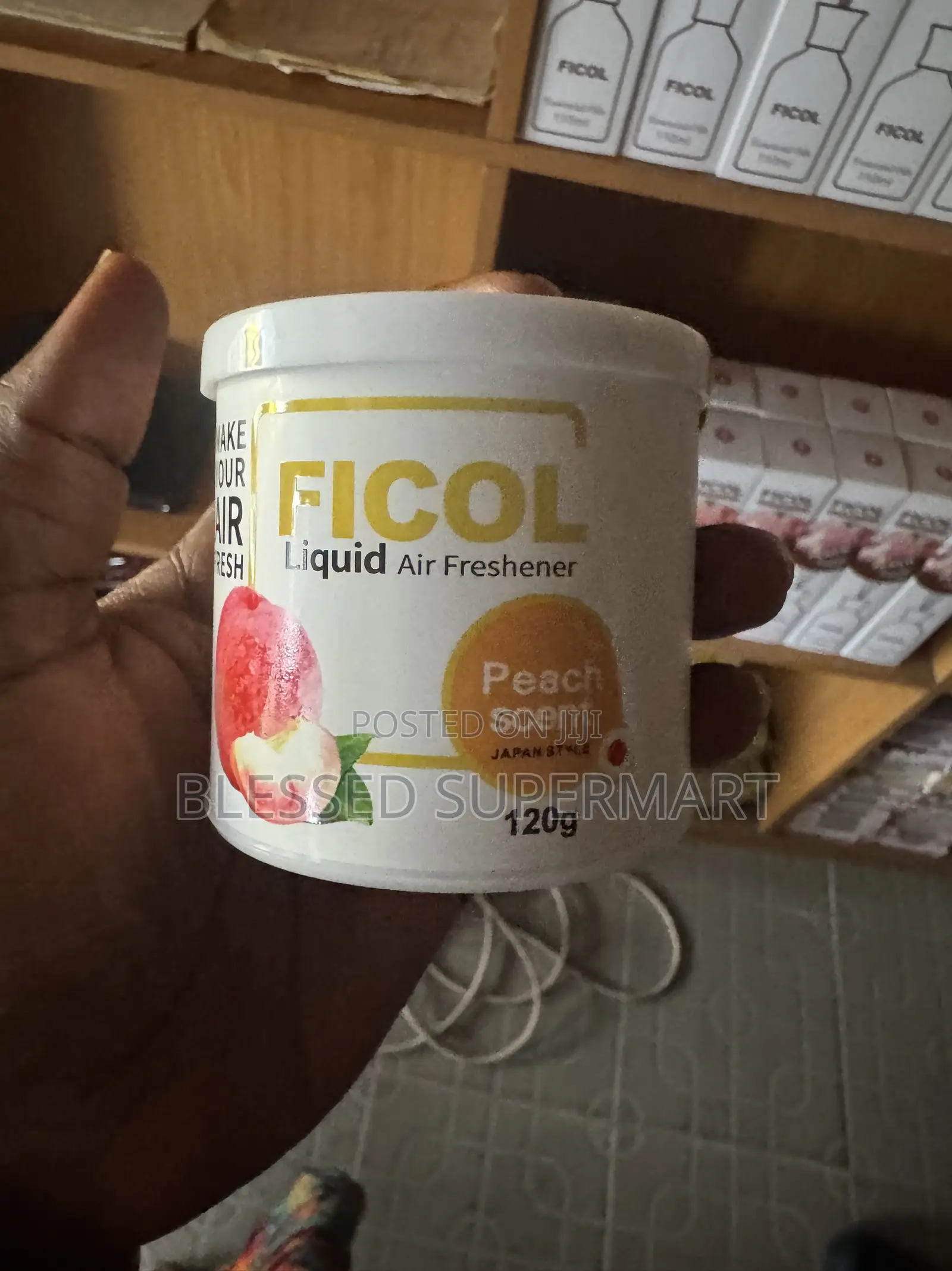 Ficol Liquid Peach Car Air Freshener